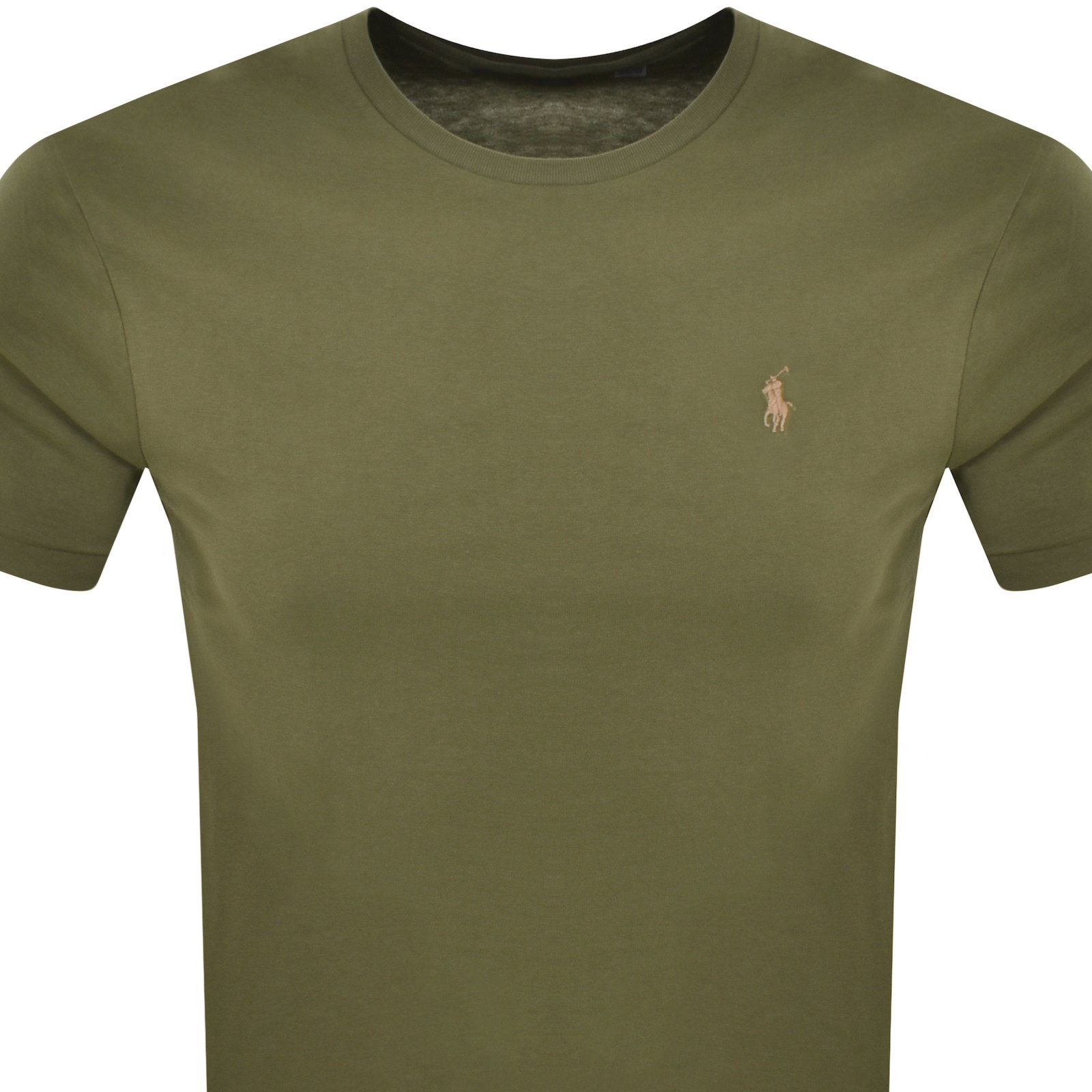 Shop Ralph Lauren Short Sleeve Slim Fit T Shirt Green