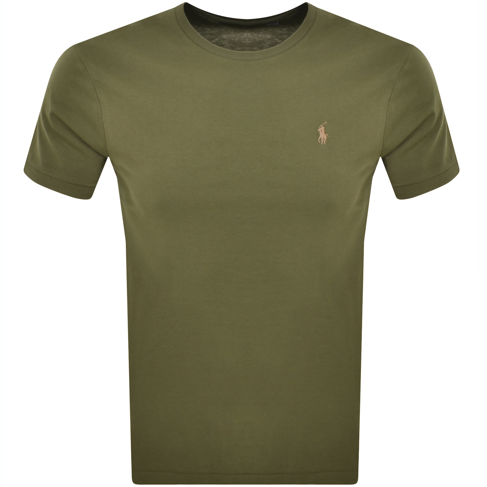 Shop Ralph Lauren Short Sleeve Slim Fit T Shirt Green