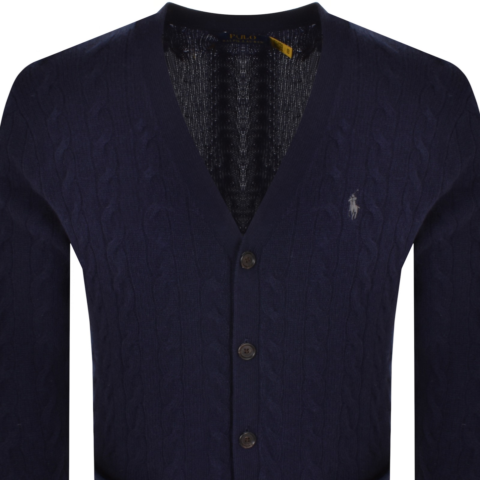 Shop Ralph Lauren Knit Cardigan Navy