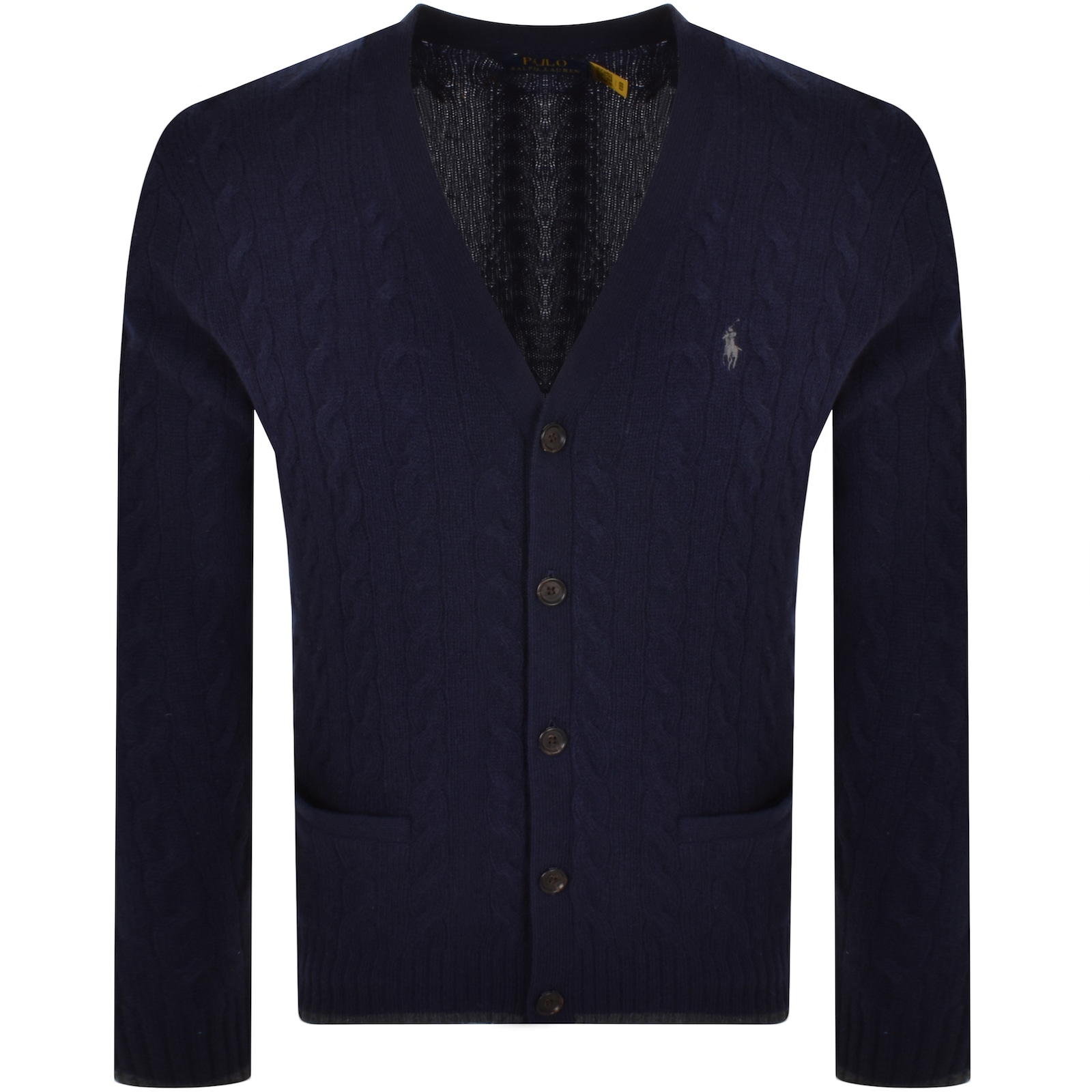 Shop Ralph Lauren Knit Cardigan Navy