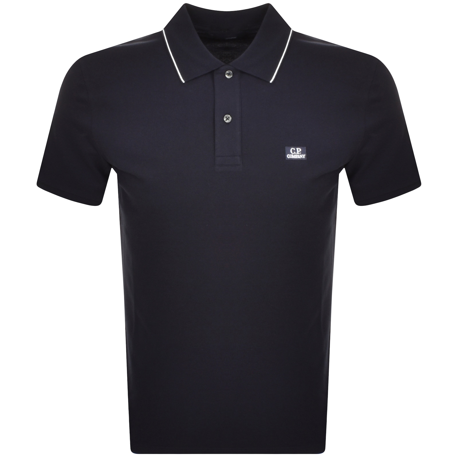 Shop C P Company Cp Company Piquet Polo T Shirt Navy