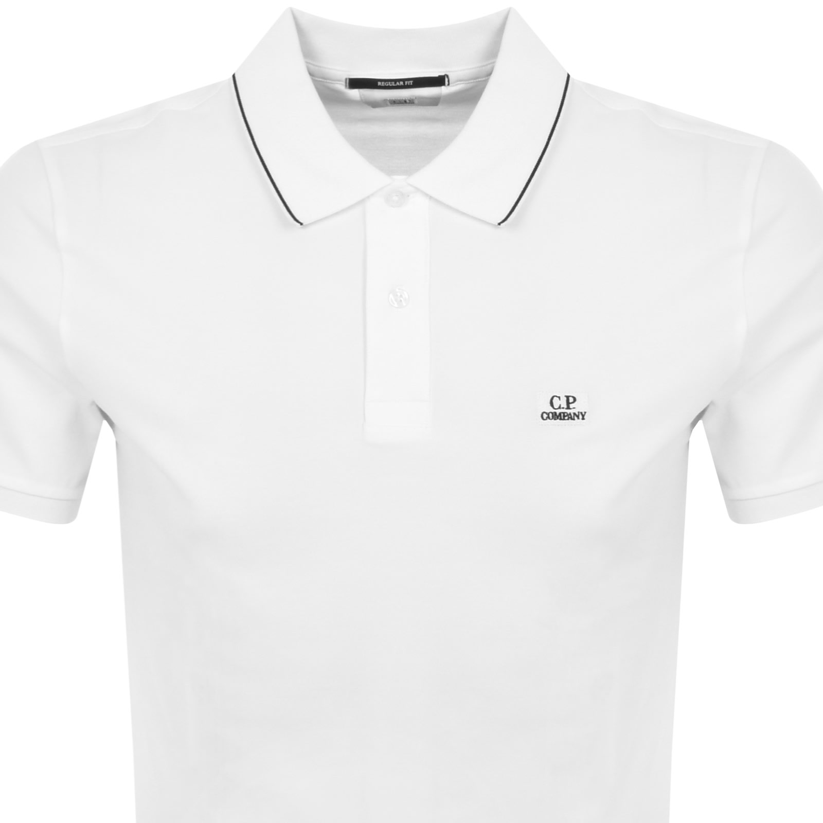 Shop C P Company Cp Company Piquet Polo T Shirt White