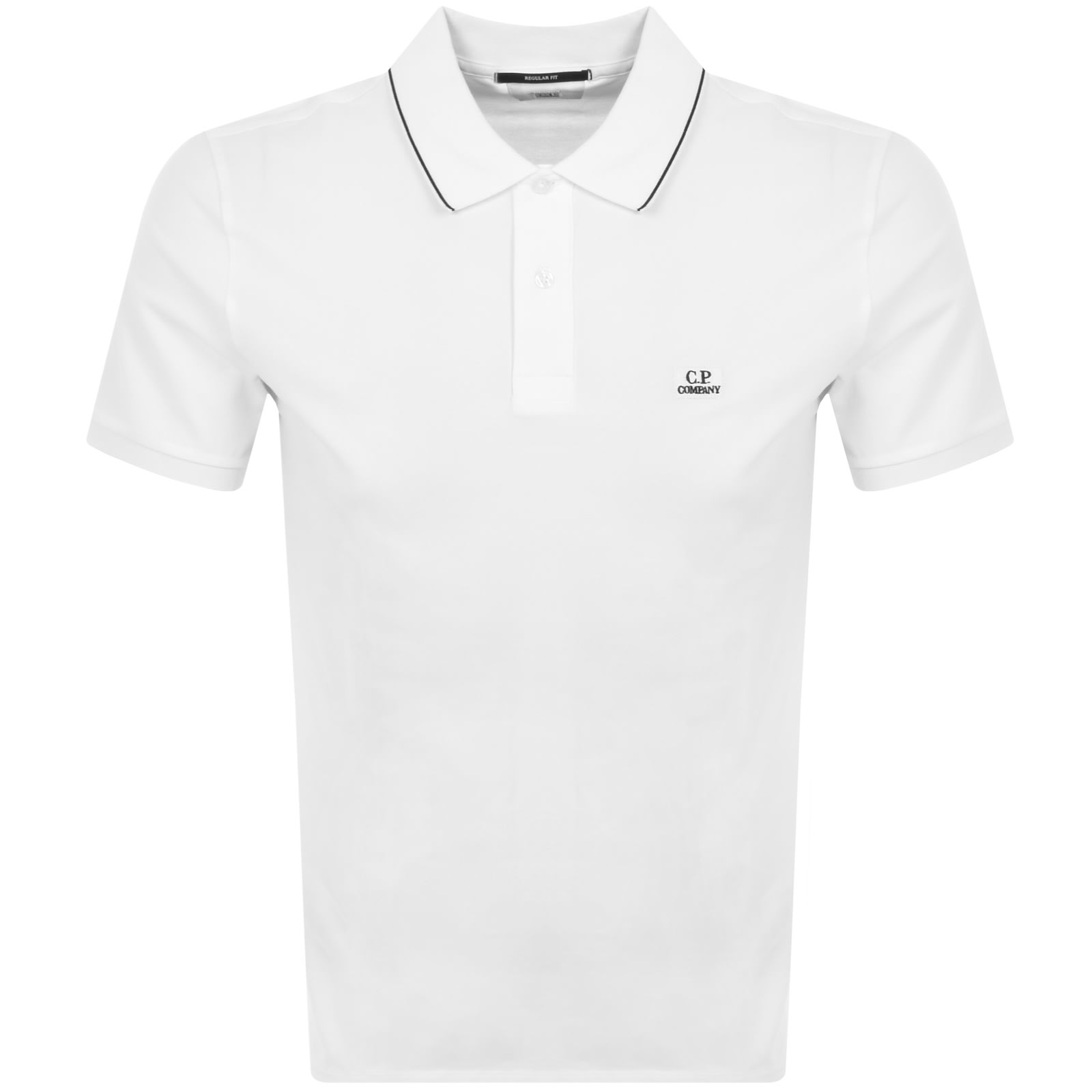 Shop C P Company Cp Company Piquet Polo T Shirt White