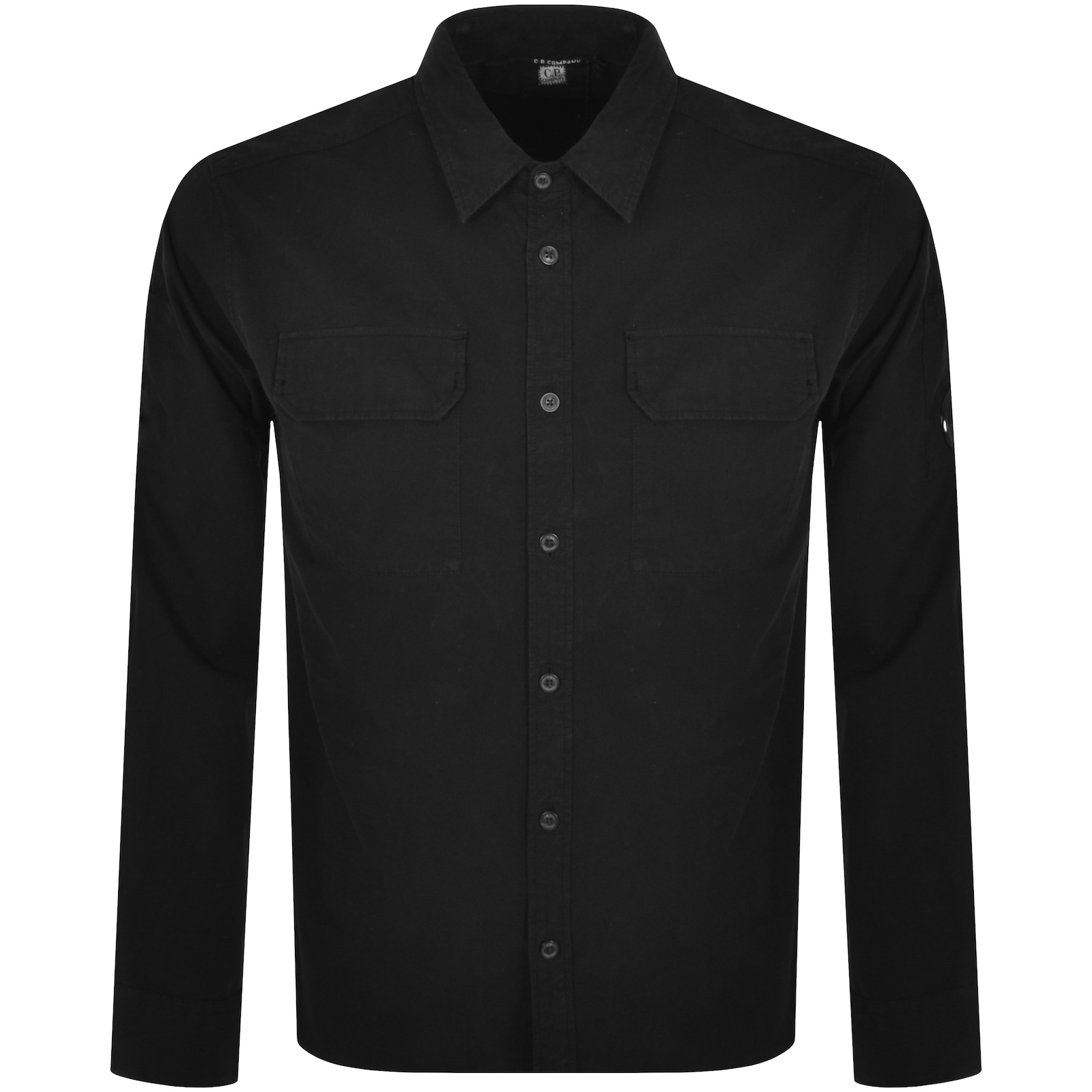 Shop C P Company Cp Company Gabardine Long Sleeve Shirt Black