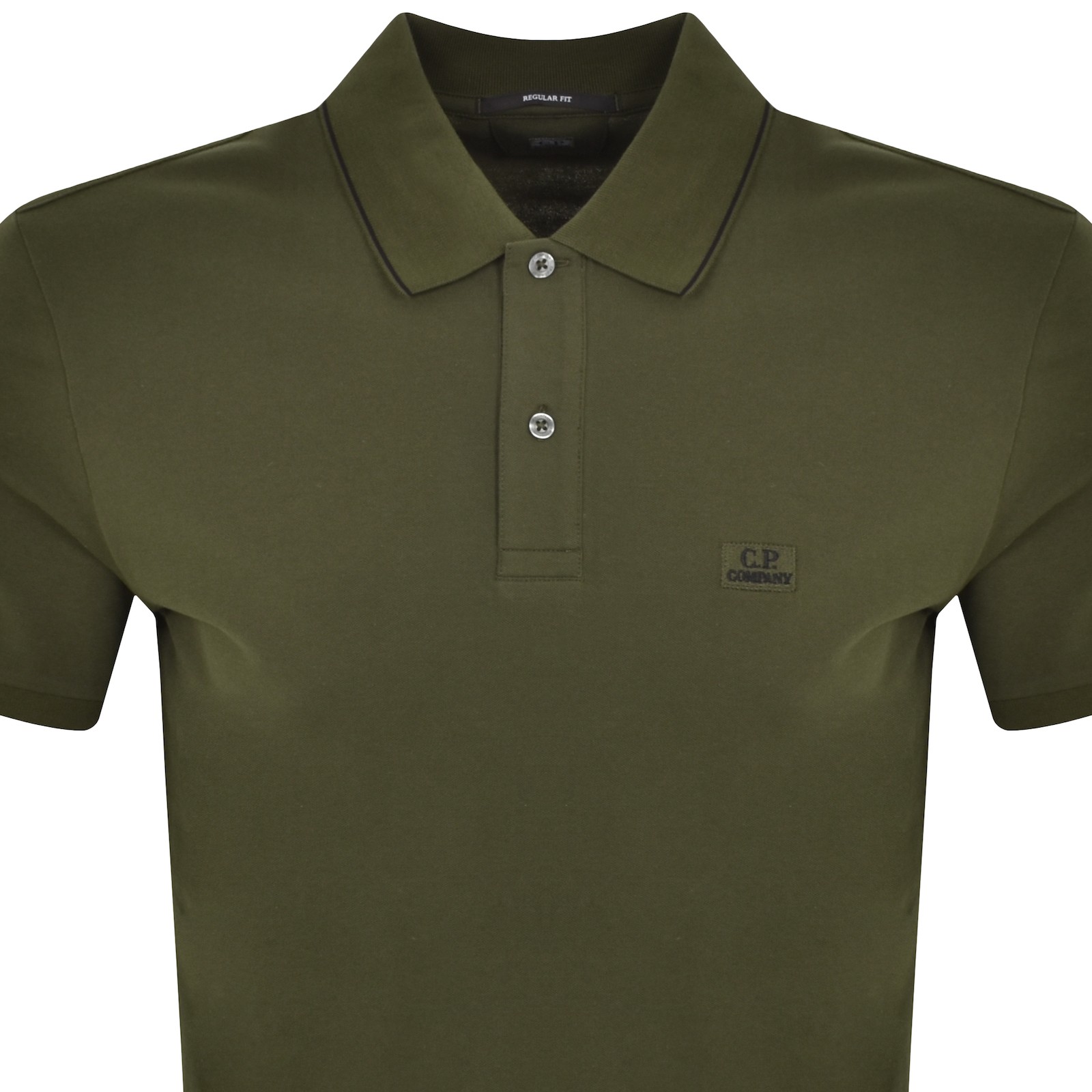 Shop C P Company Cp Company Piquet Polo T Shirt Green