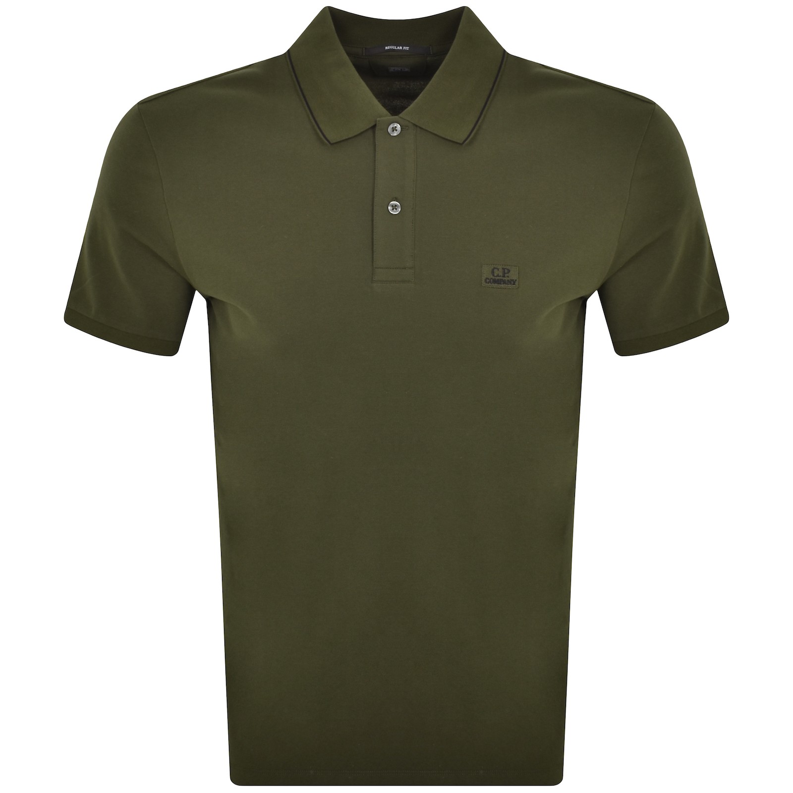 Shop C P Company Cp Company Piquet Polo T Shirt Green