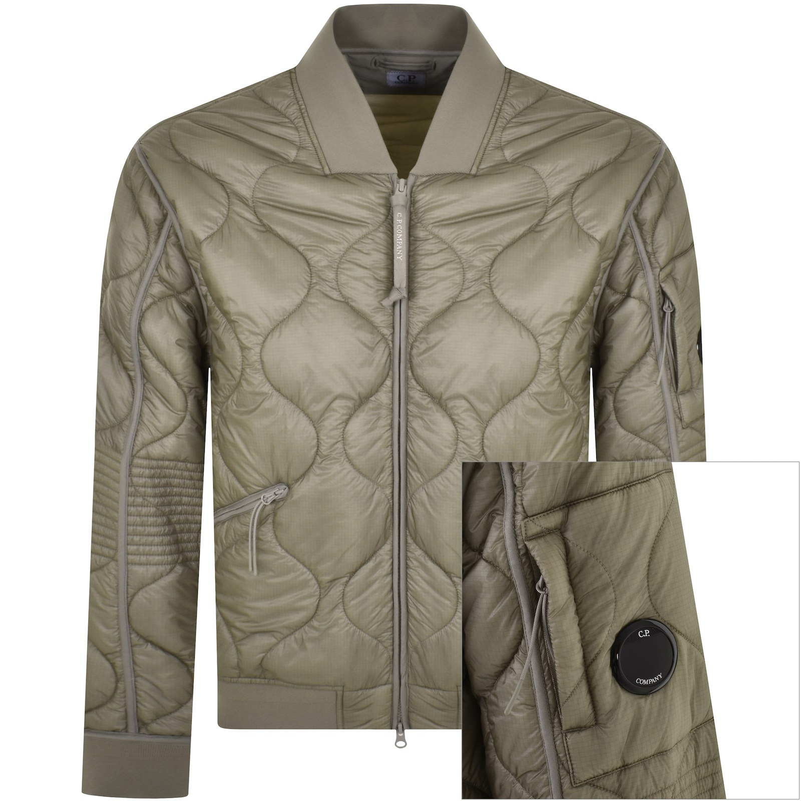 C.p. Company Cp Company Padded Jacket Khaki In Khaki