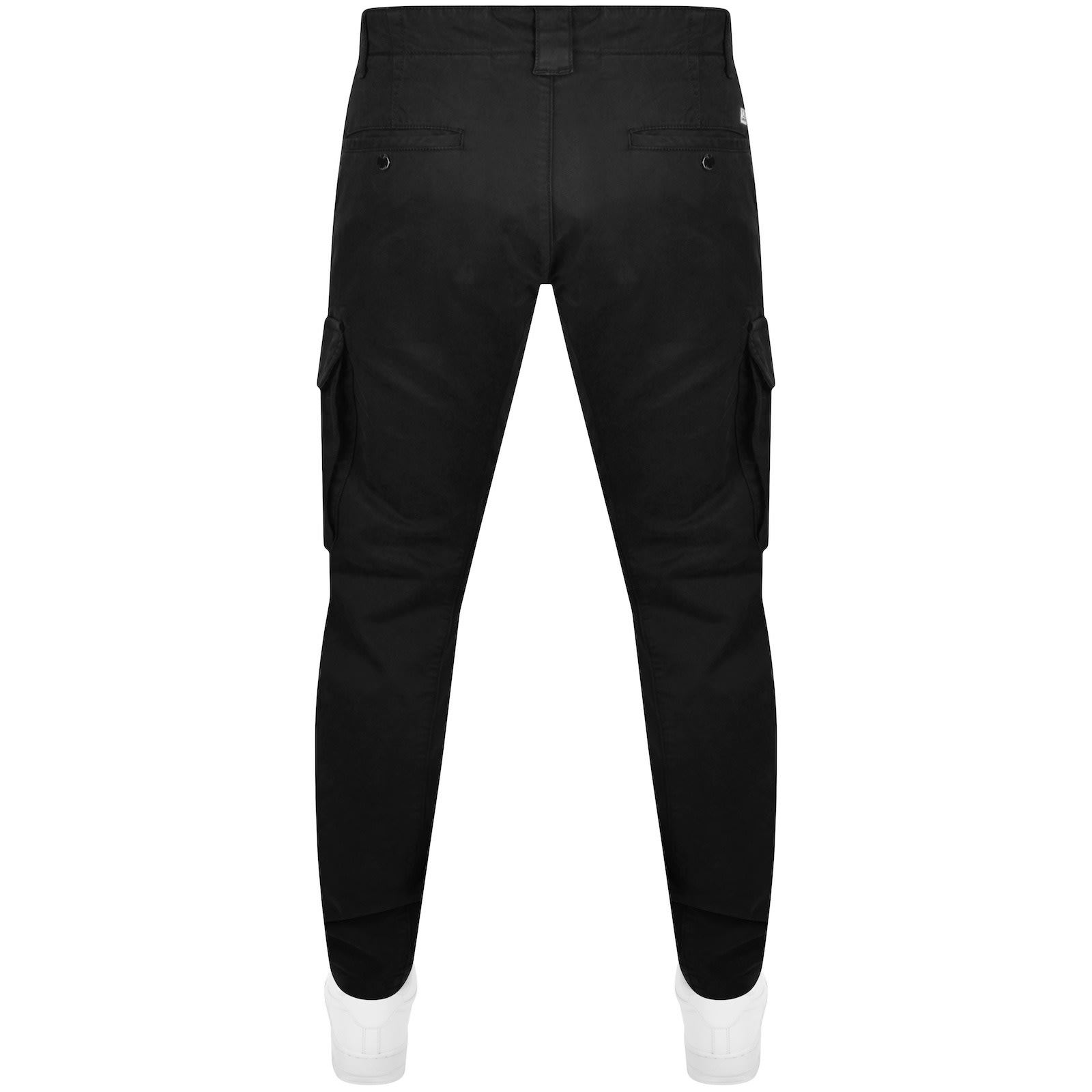 Shop C P Company Cp Company Stretch Satin Cargo Trousers Black