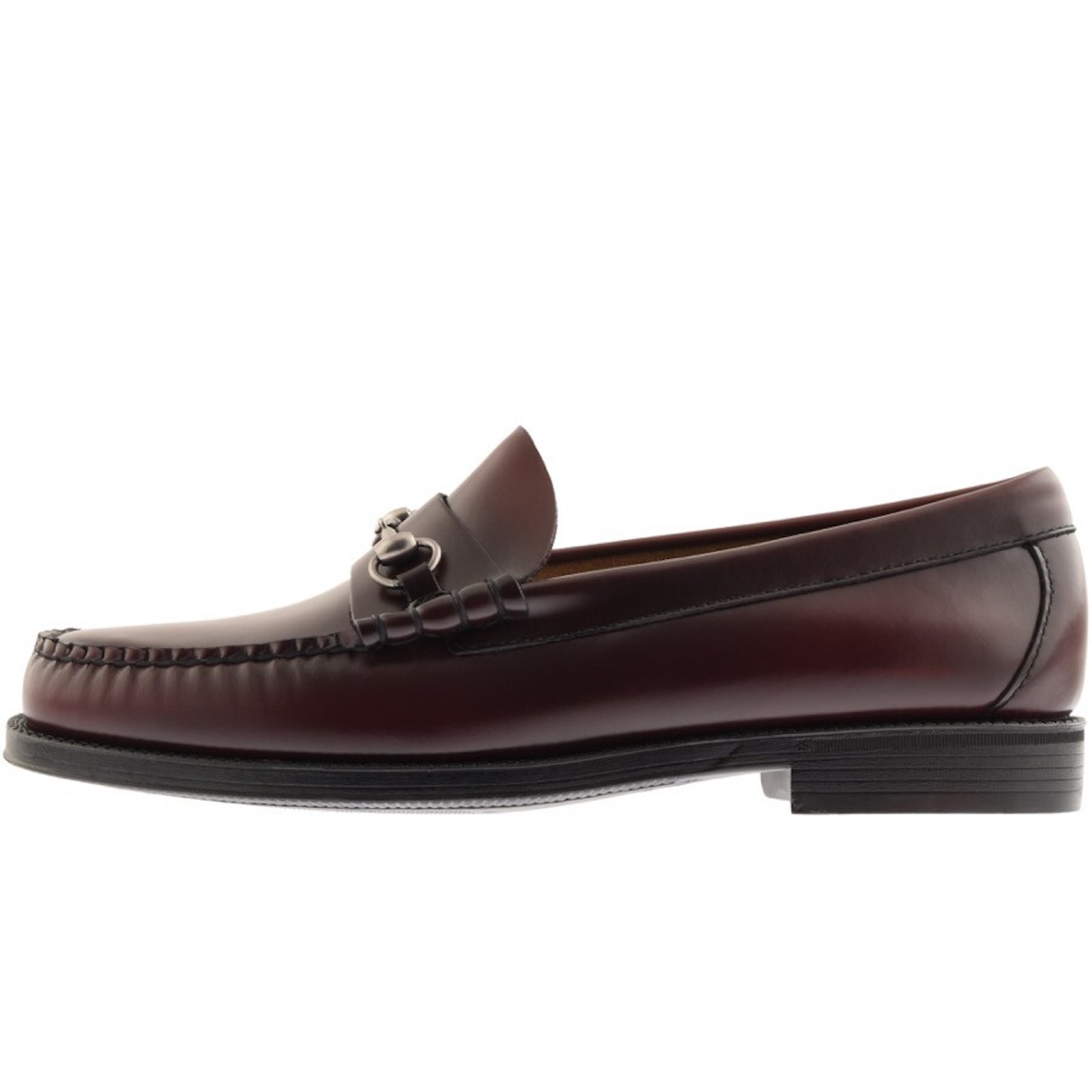 Shop Gh Bass Weejun Lincoln Leather Loafers Burgundy