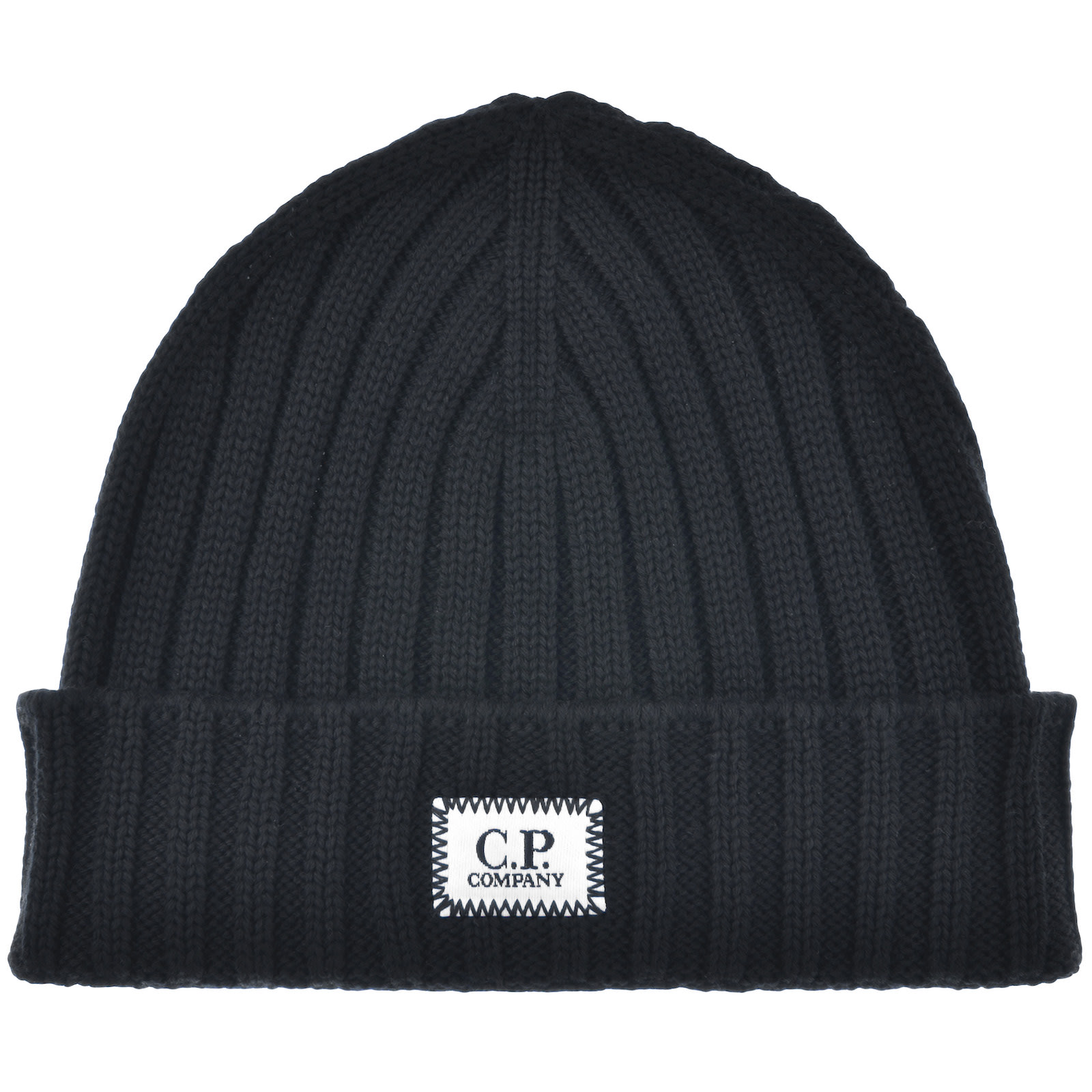 Shop C P Company Cp Company Merino Wool Beanie Hat Navy