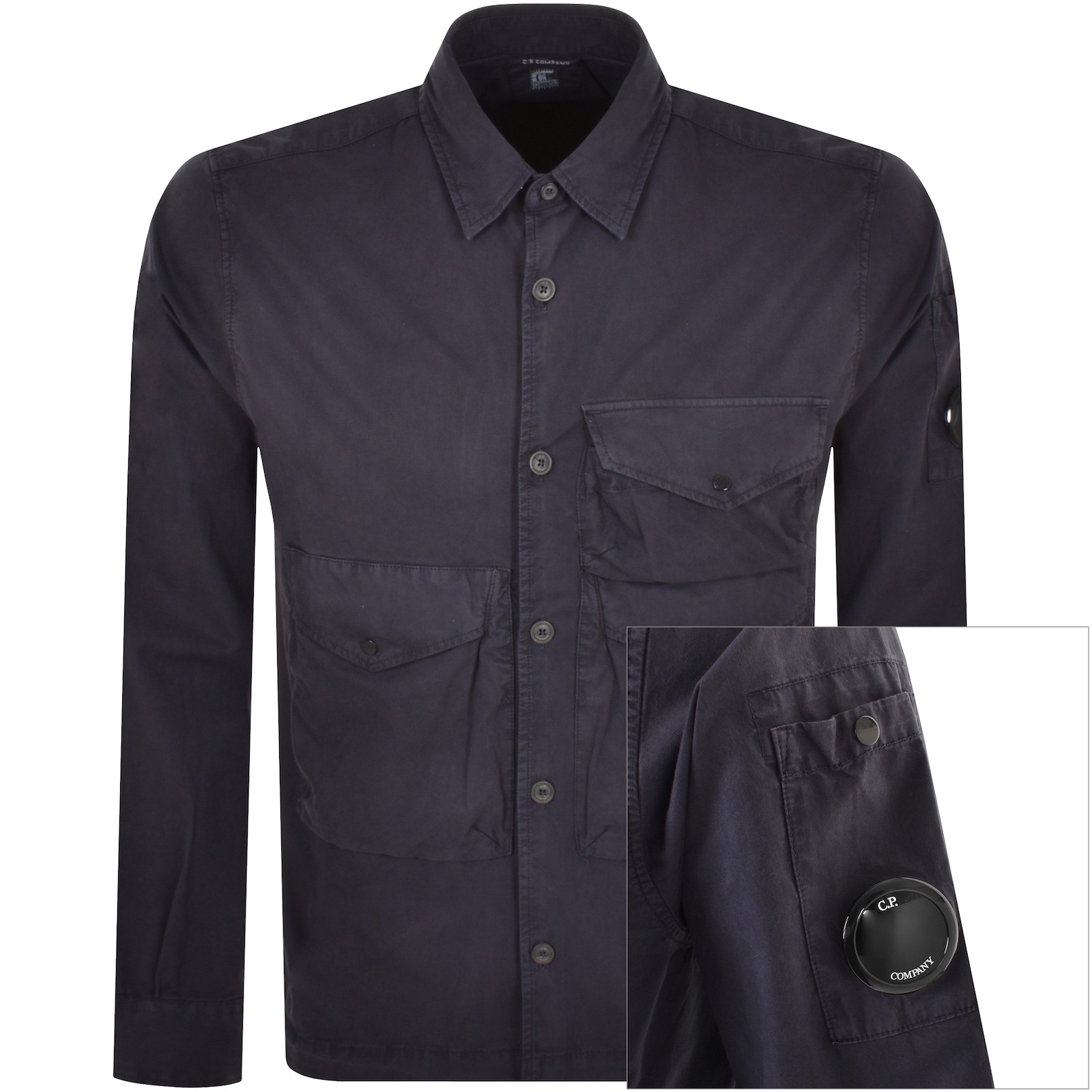 Shop C P Company Cp Company Gabardine Overshirt Purple