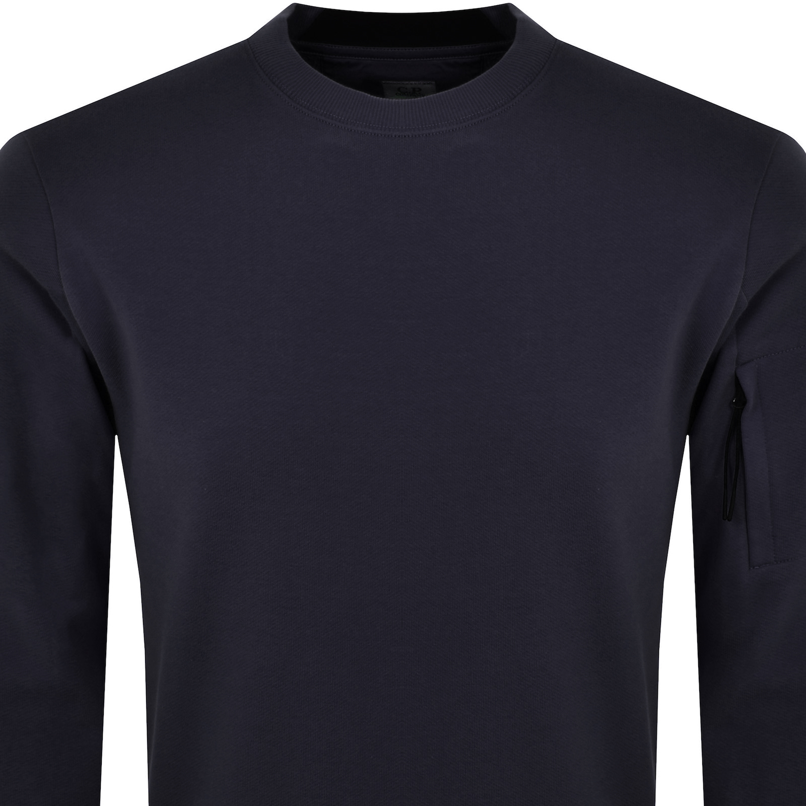 C P COMPANY CP COMPANY DIAGONAL RAISED LENS SWEATSHIRT NAVY 