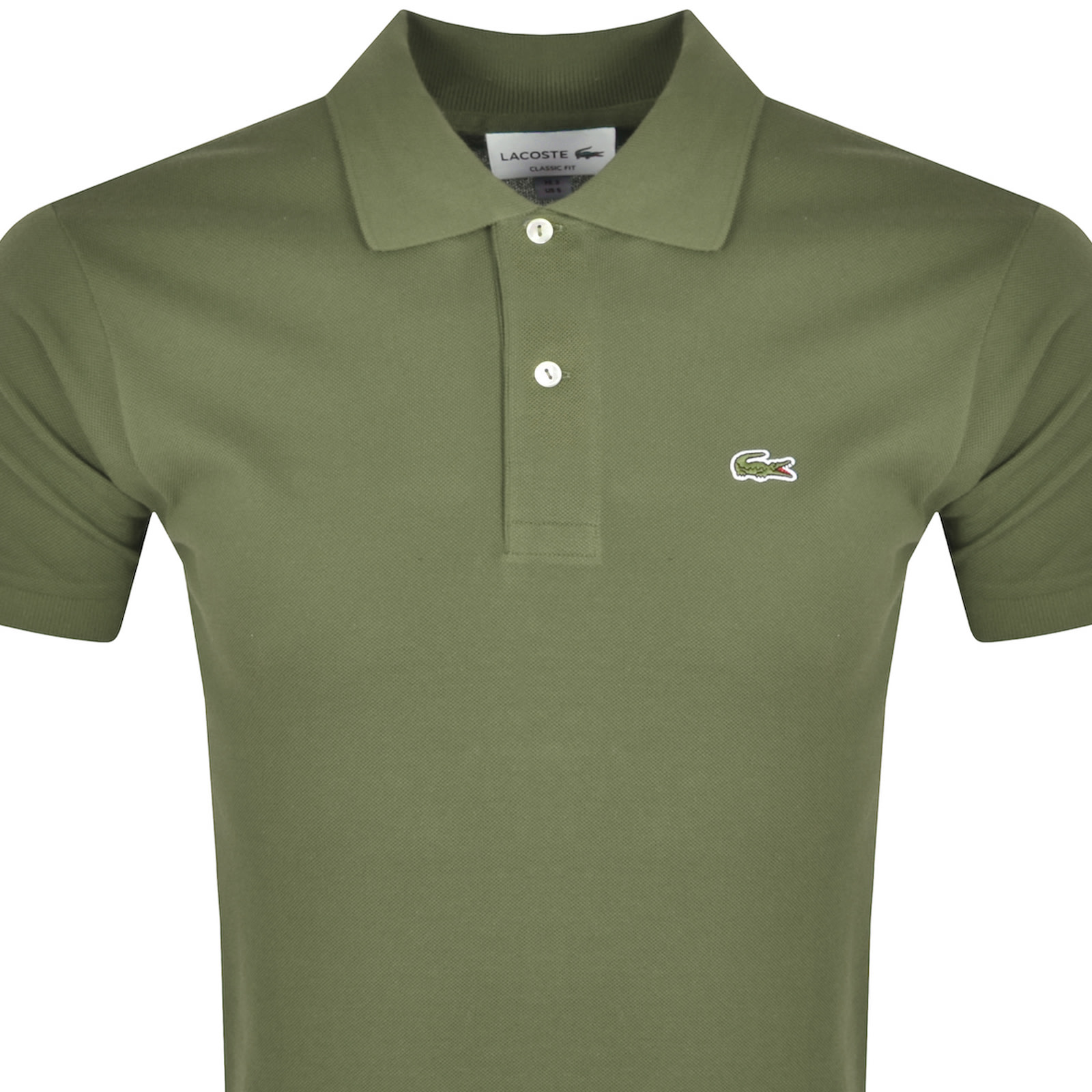 LACOSTE LACOSTE SHORT SLEEVED POLO T SHIRT KHAKI 