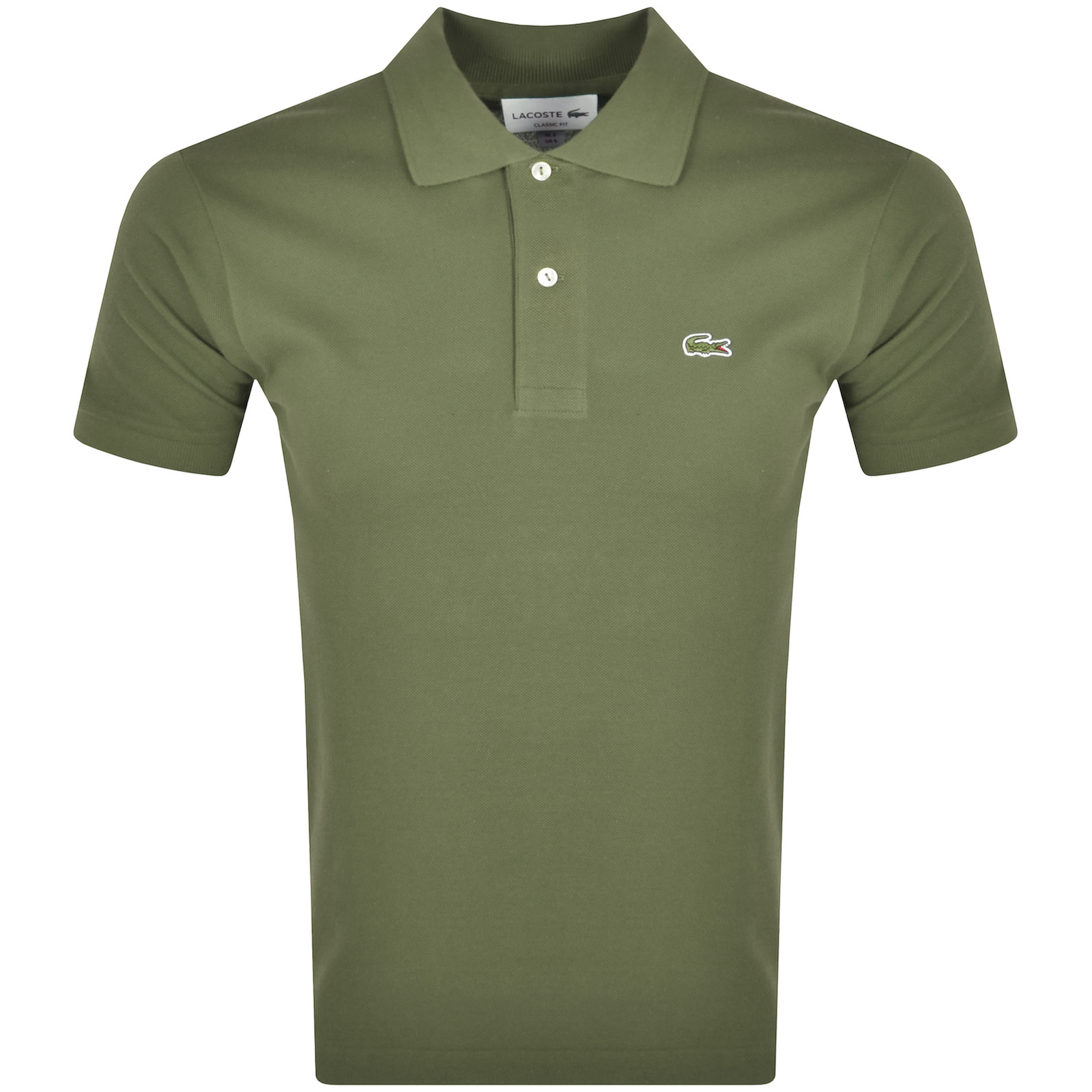 LACOSTE LACOSTE SHORT SLEEVED POLO T SHIRT KHAKI 