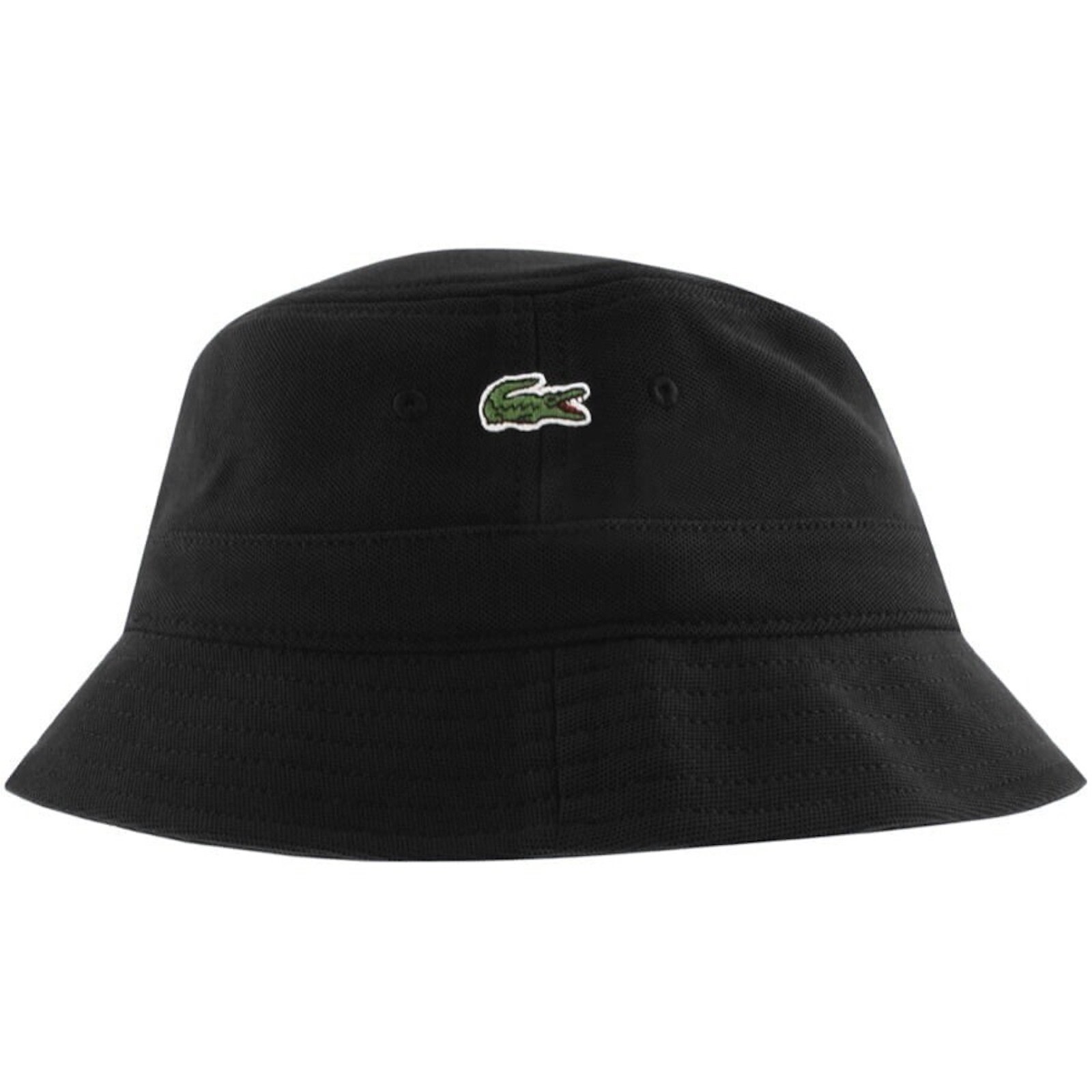 Shop Lacoste Logo Bucket Hat Black