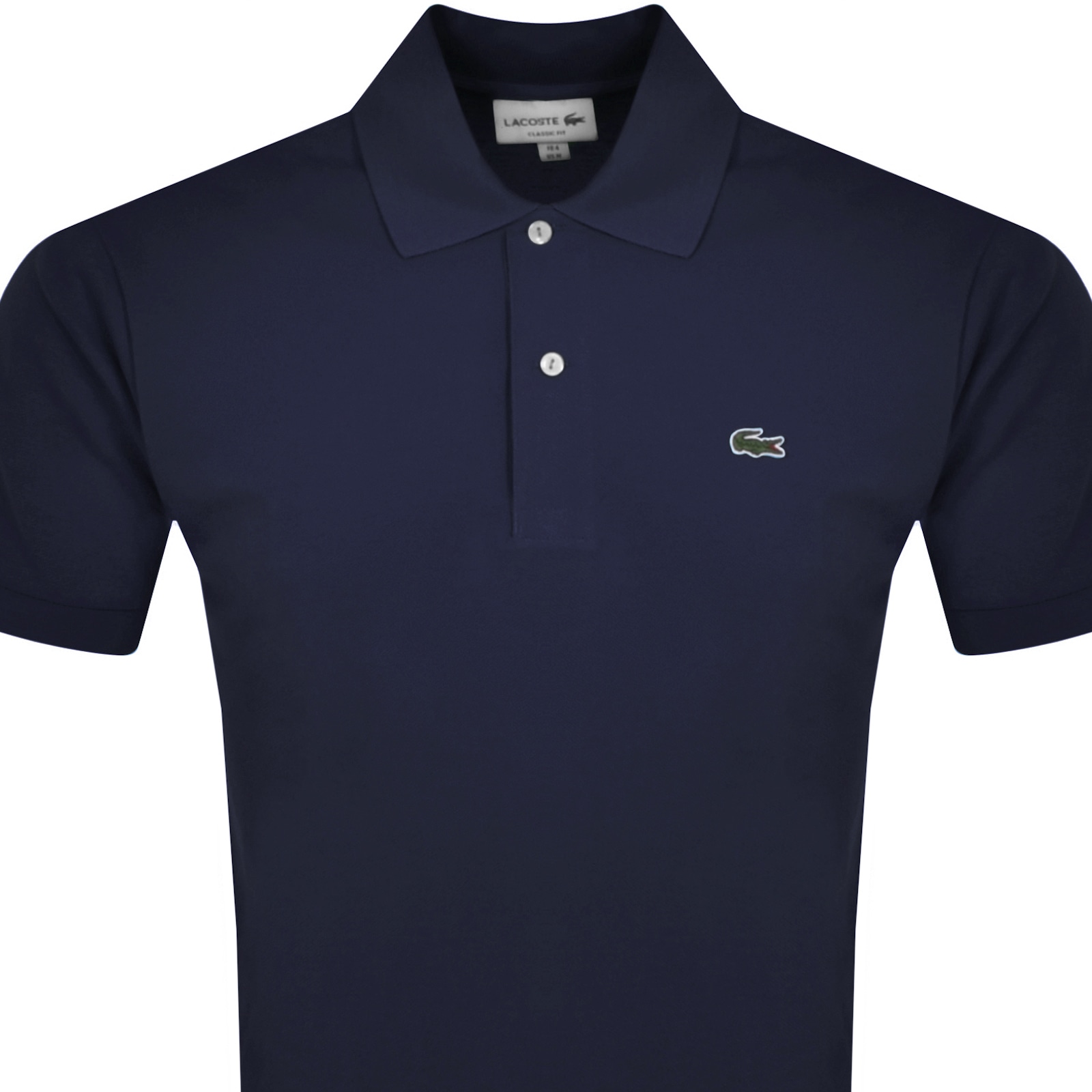 Shop Lacoste Short Sleeved Polo T Shirt Navy