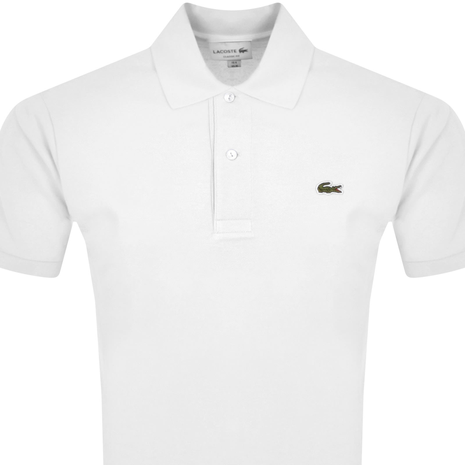 Lacoste Short Sleeved Polo T Shirt White In White