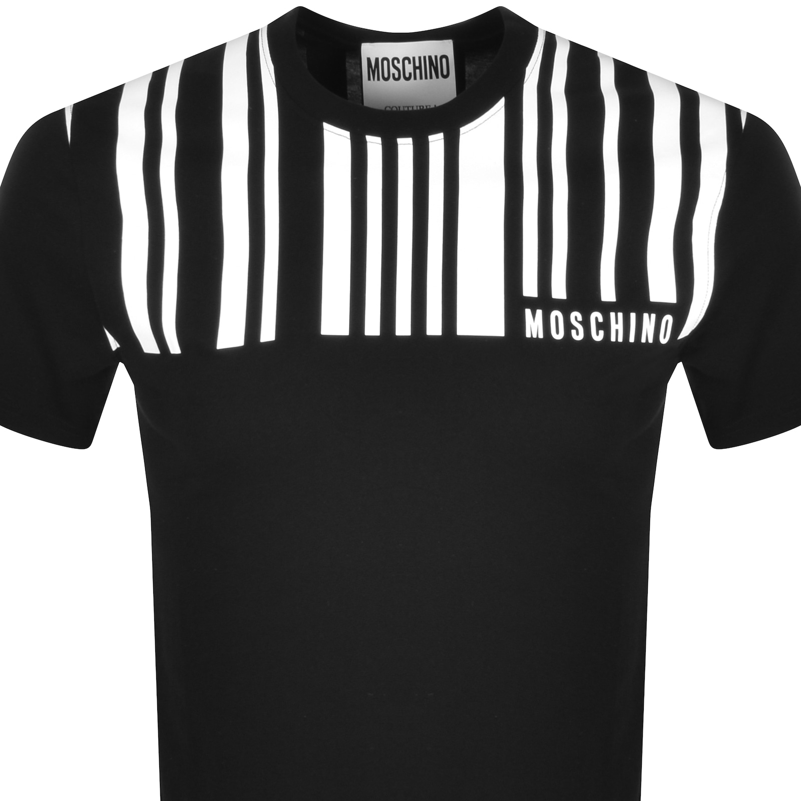 Shop Moschino Organic Cotton Jersey T Shirt Black