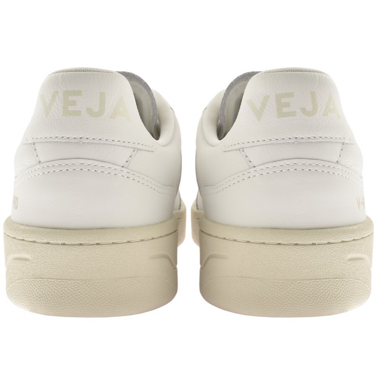 Shop Veja V 90 Leather Trainers White