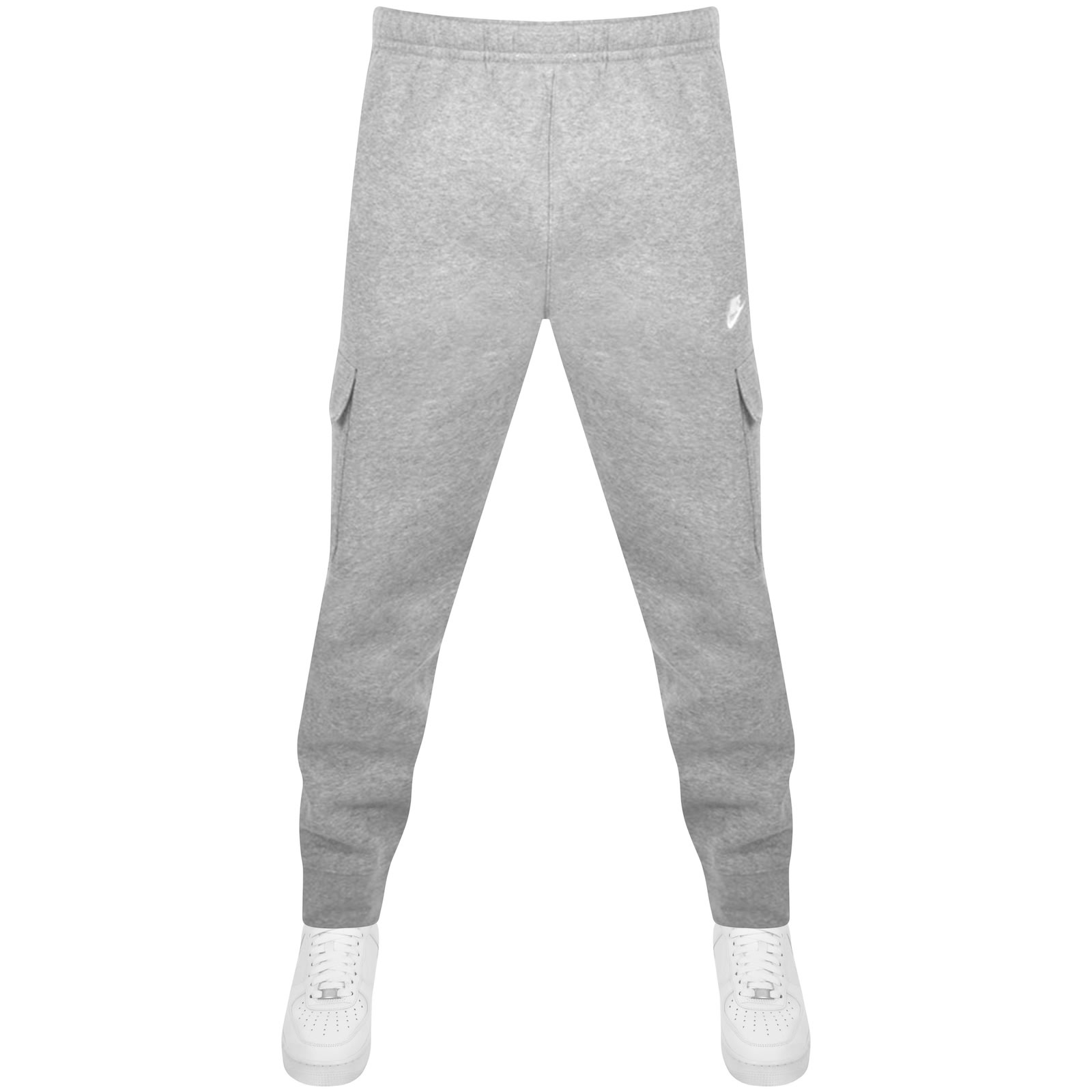 NIKE NIKE CLUB CARGO JOGGING BOTTOMS GREY 