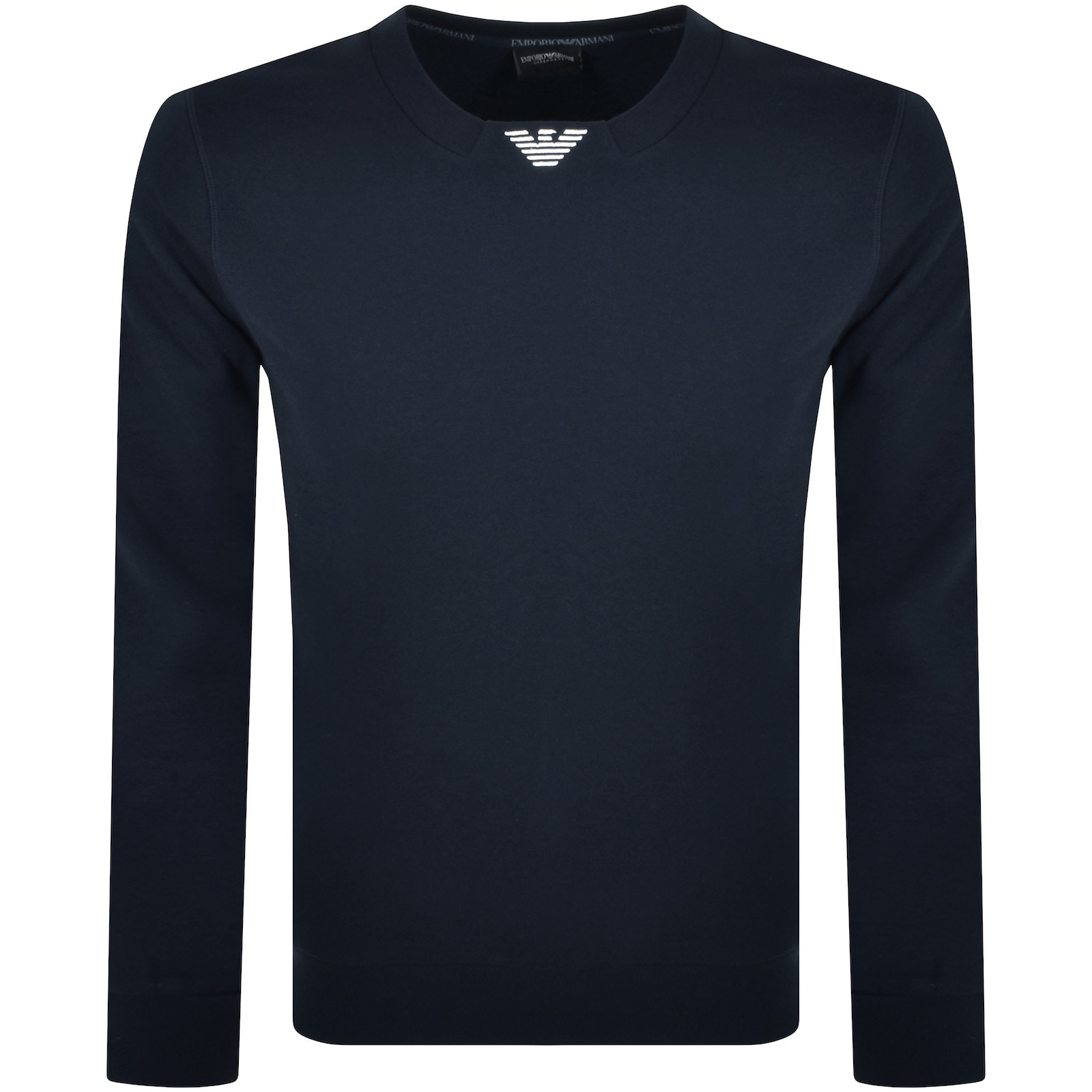 Shop Armani Collezioni Emporio Armani Crew Neck Lounge Set Navy