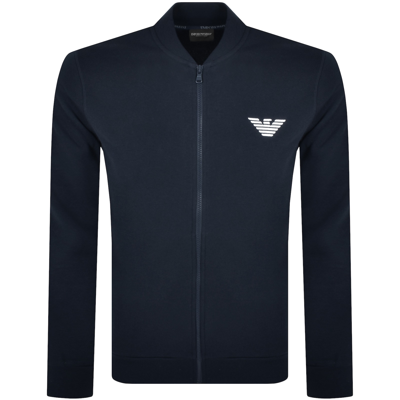 Shop Armani Collezioni Emporio Armani Full Zip Lounge Set Navy