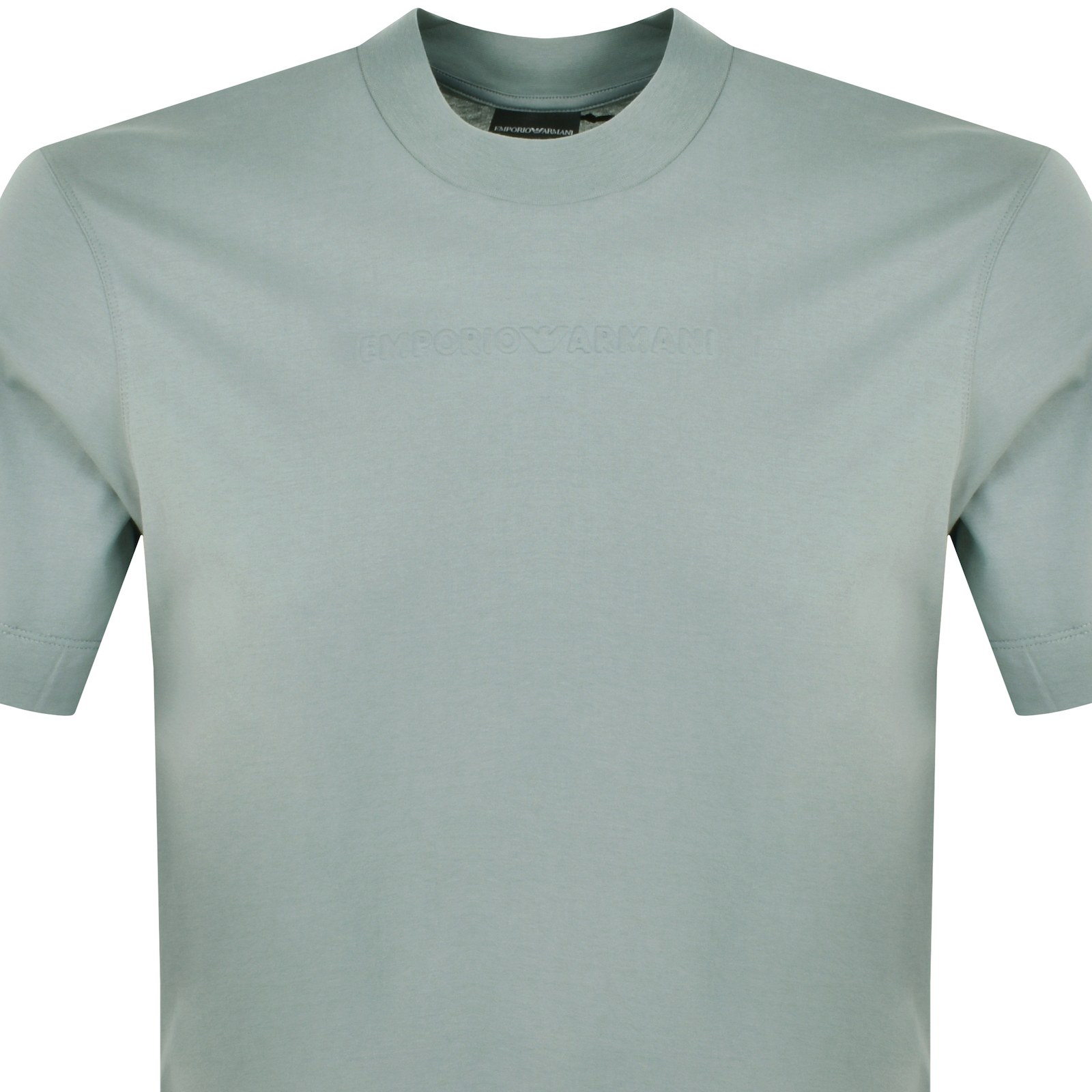 ARMANI COLLEZIONI EMPORIO ARMANI CREW NECK LOGO T SHIRT GREY