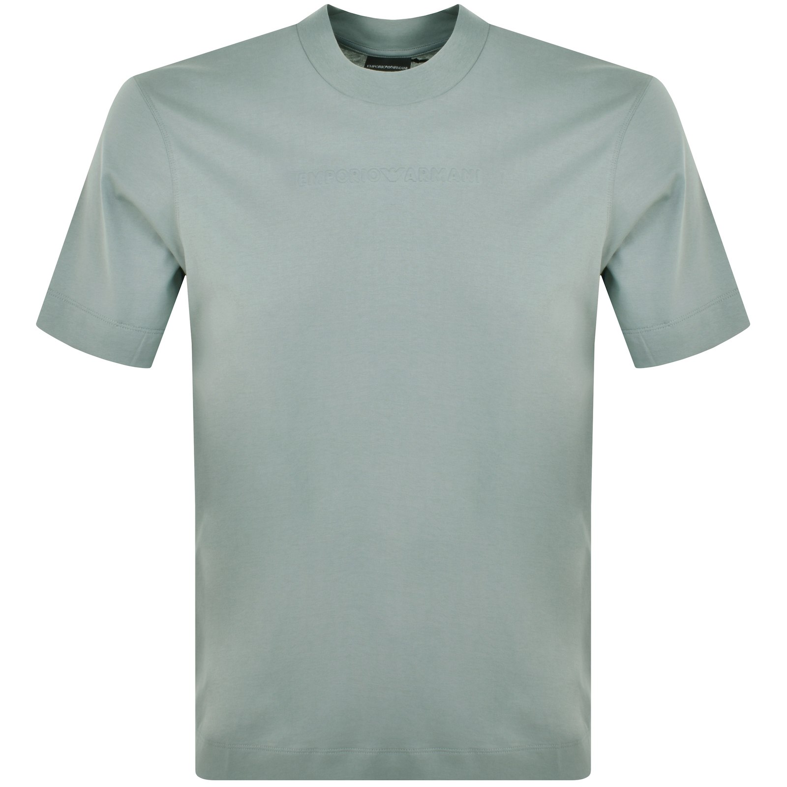 ARMANI COLLEZIONI EMPORIO ARMANI CREW NECK LOGO T SHIRT GREY