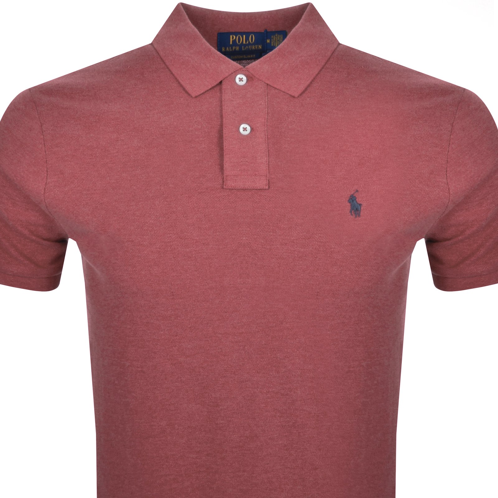 Shop Ralph Lauren Custom Slim Fit Polo T Shirt Red