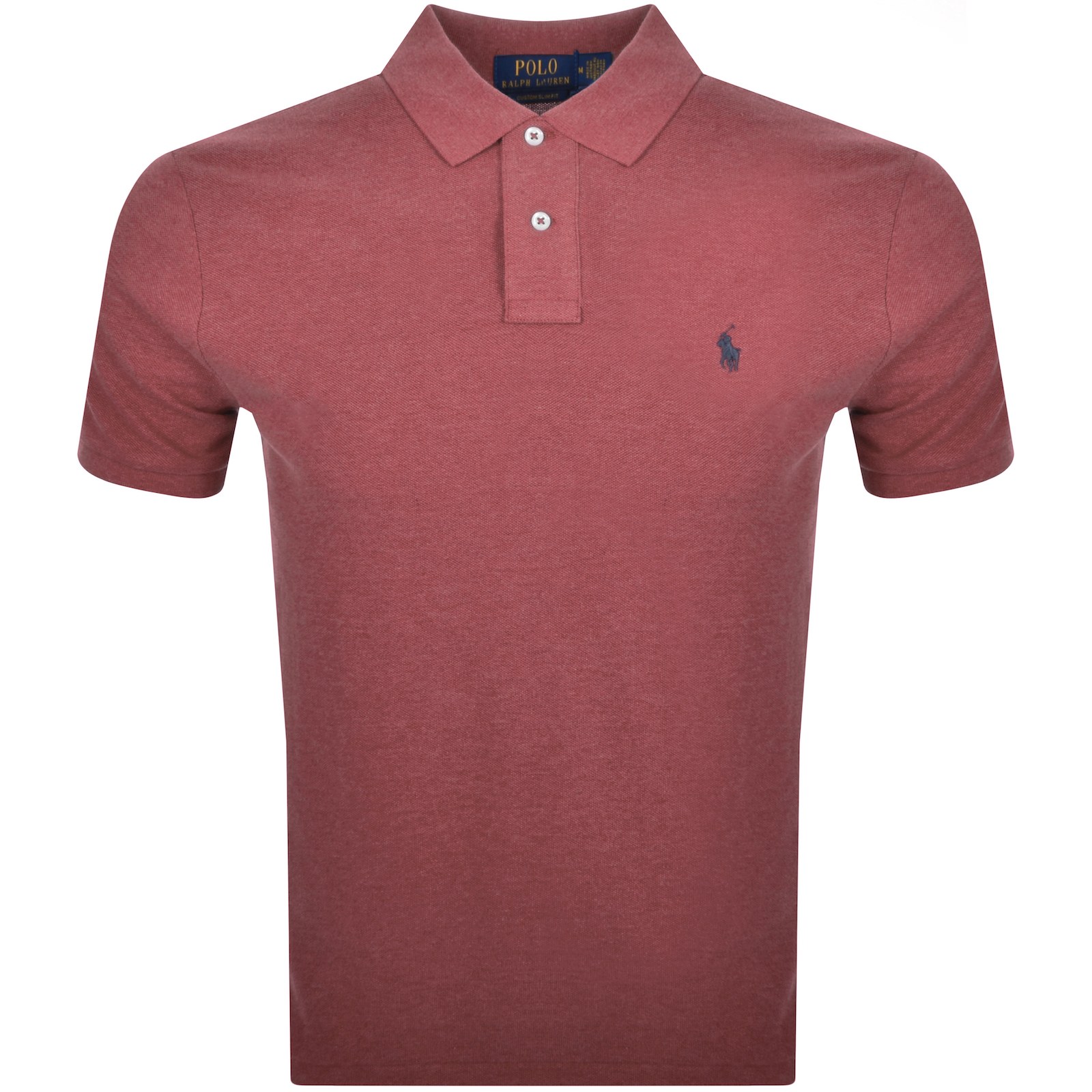 Shop Ralph Lauren Custom Slim Fit Polo T Shirt Red