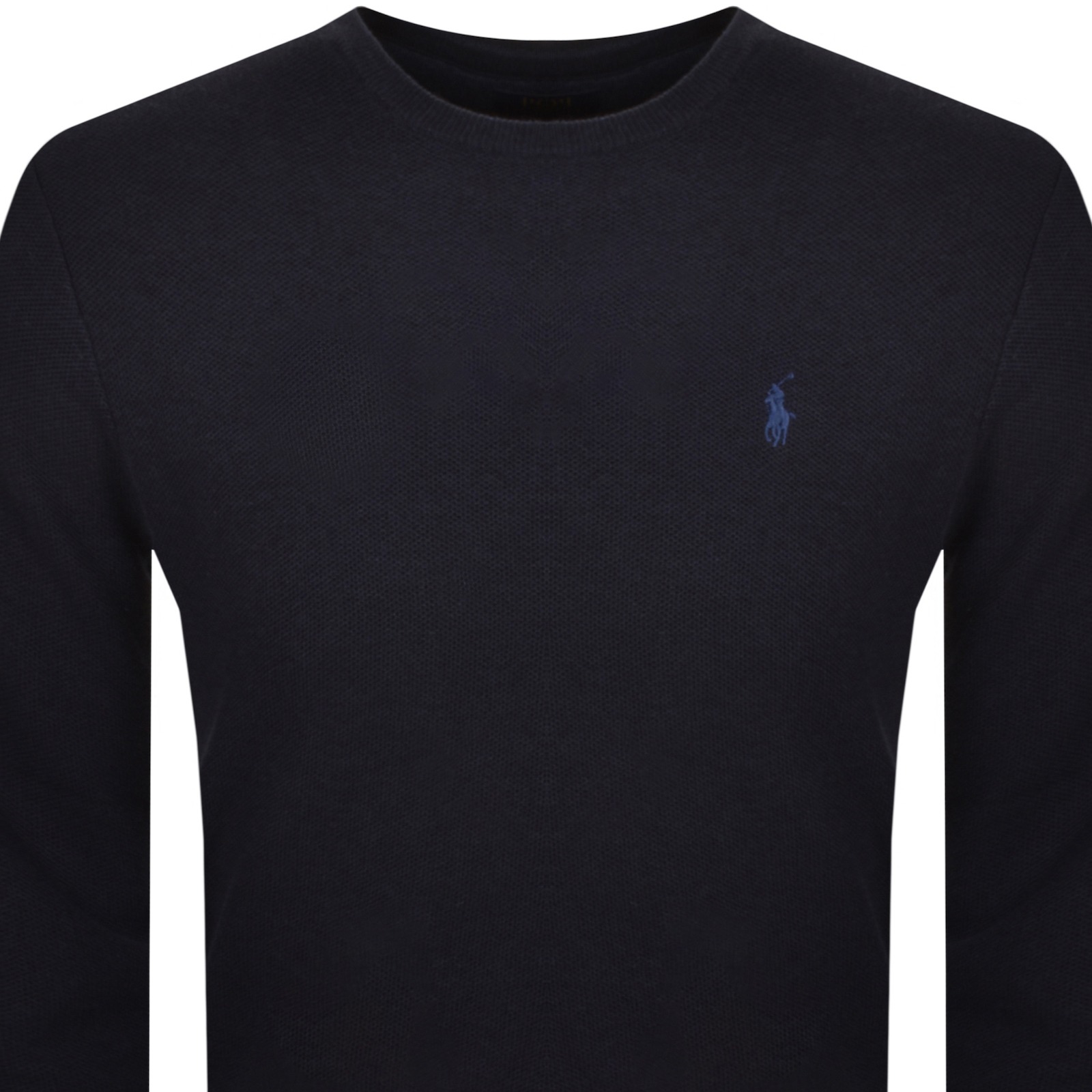 Shop Ralph Lauren Crew Neck Knit Jumper Navy