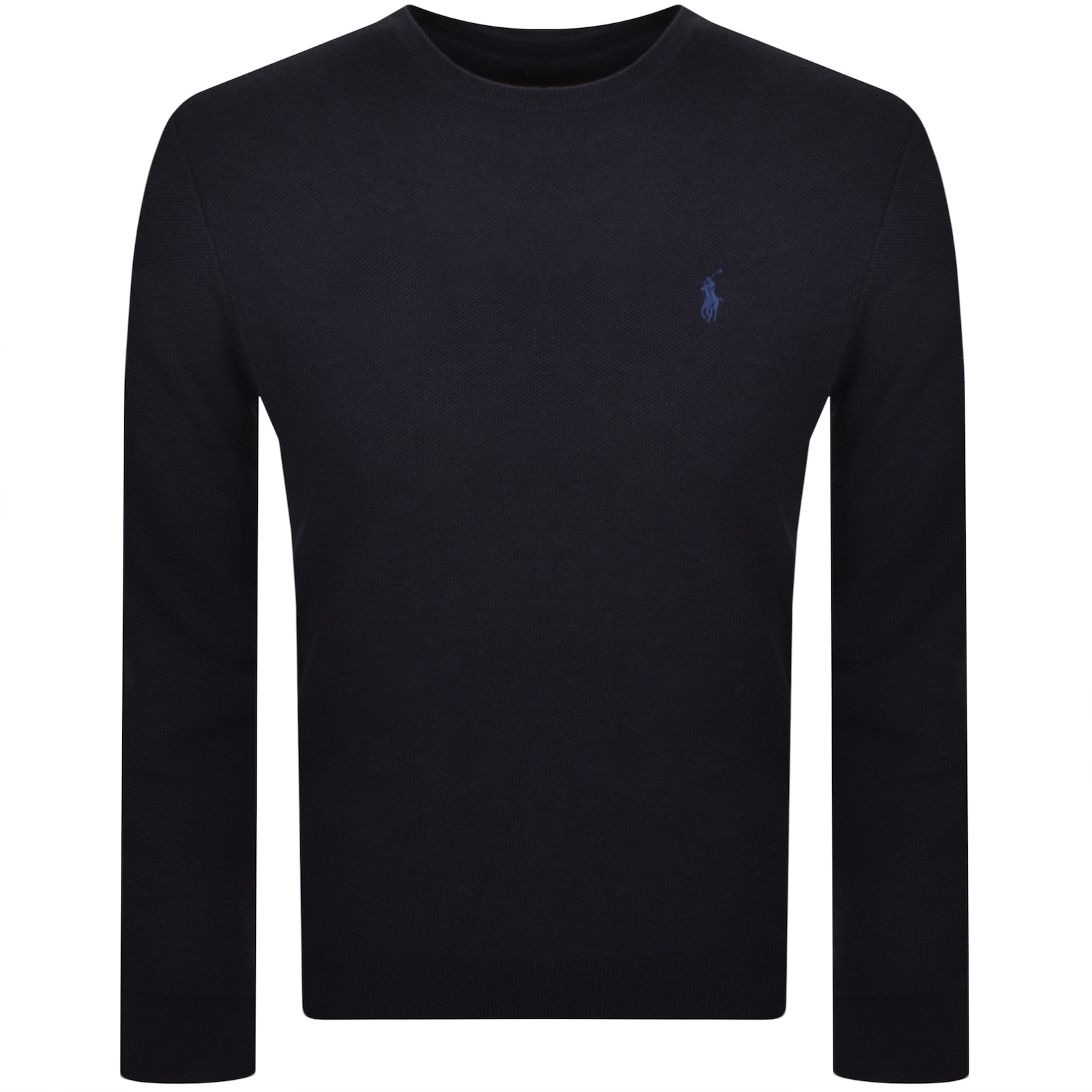 Shop Ralph Lauren Crew Neck Knit Jumper Navy