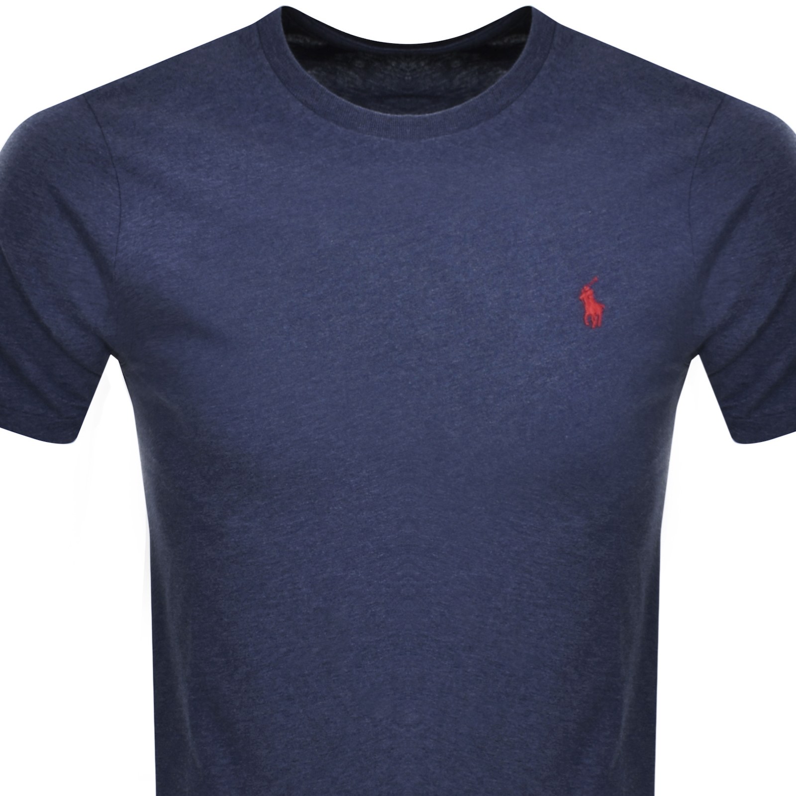 Shop Ralph Lauren Crew Neck Slim Fit T Shirt Navy