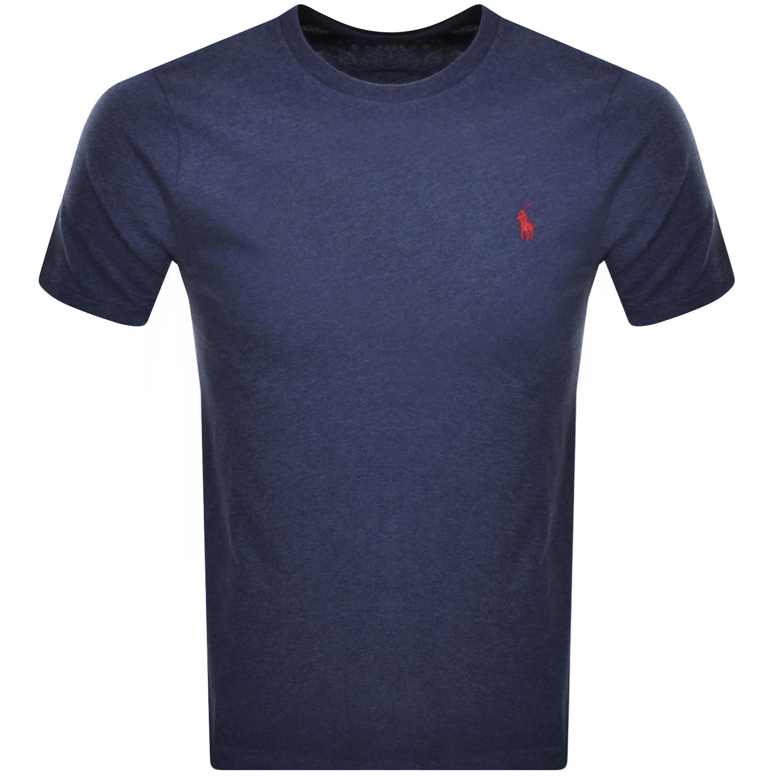 Shop Ralph Lauren Crew Neck Slim Fit T Shirt Navy