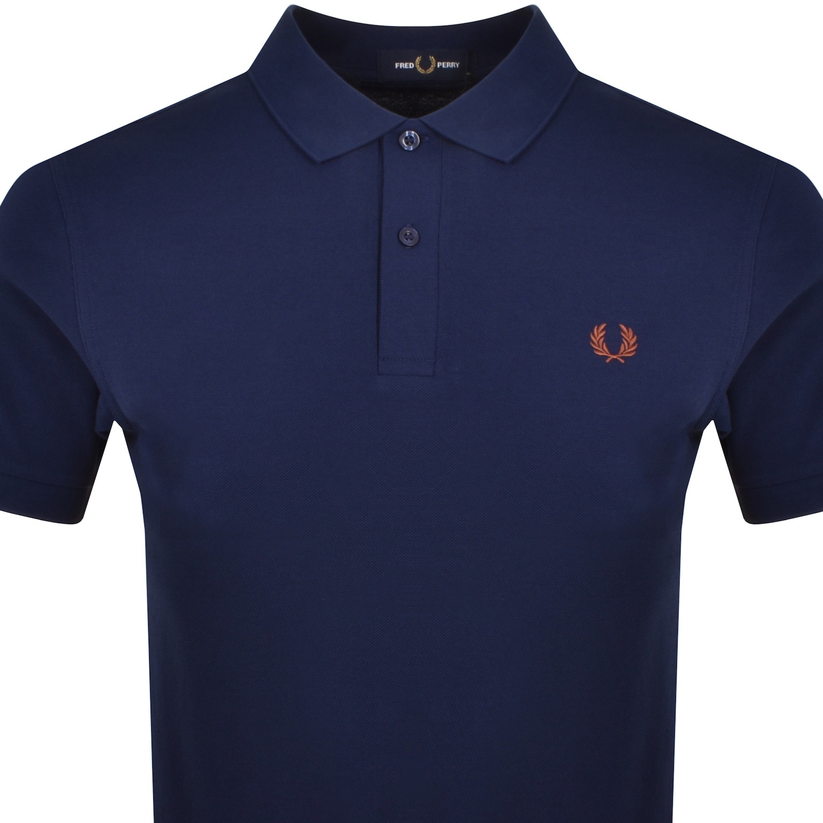 Shop Fred Perry Plain Polo T Shirt Navy