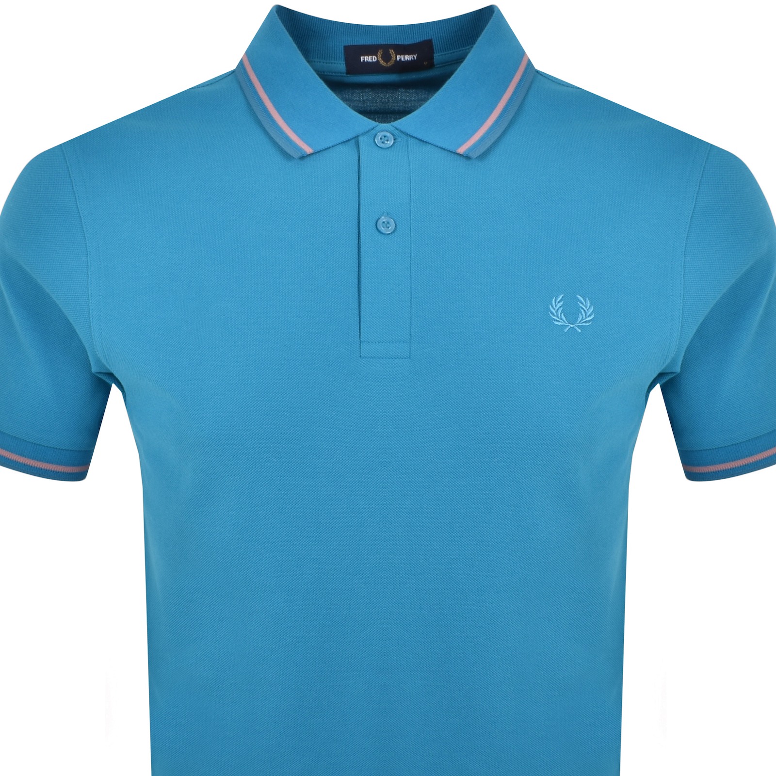 Shop Fred Perry Twin Tipped Polo T Shirt Blue