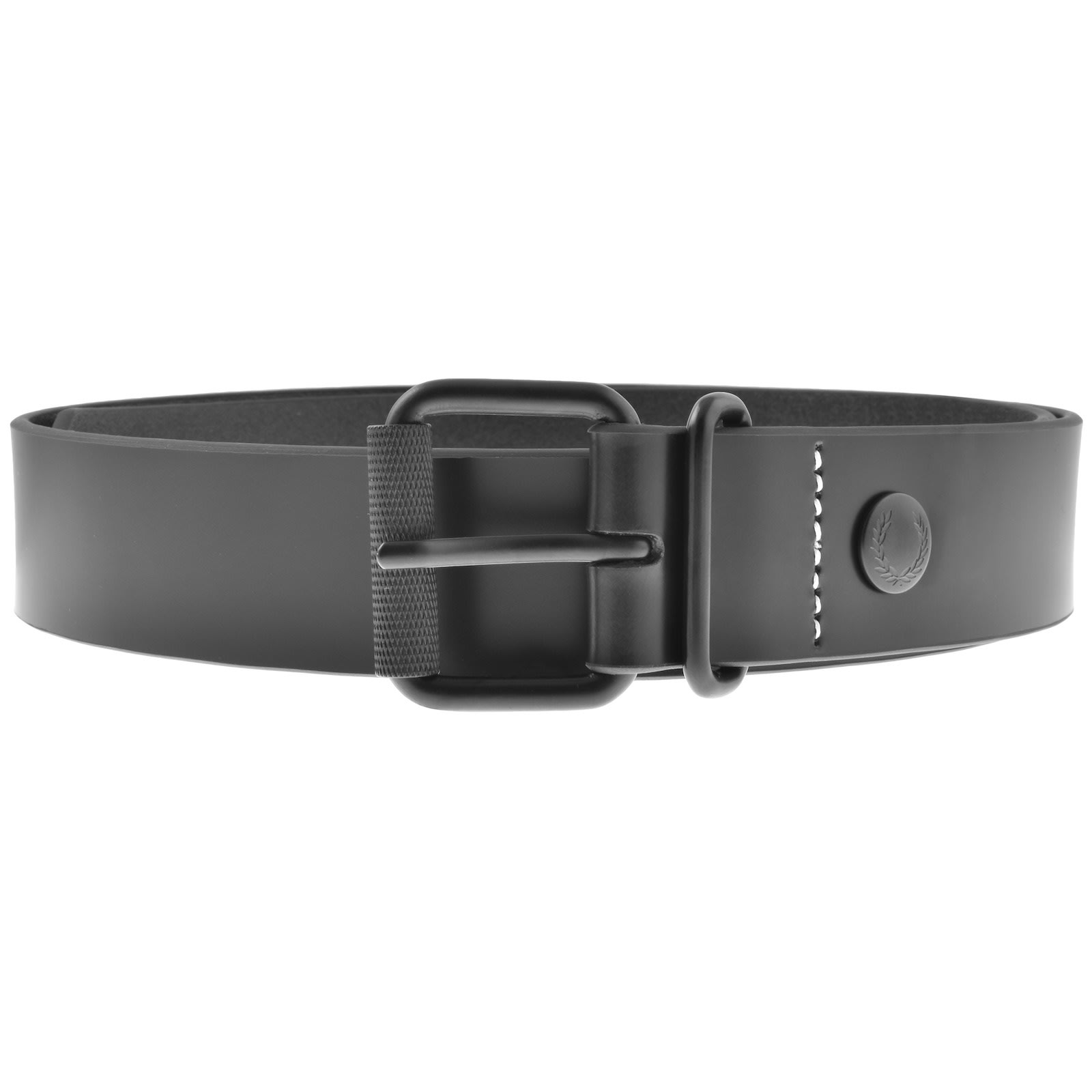 Shop Fred Perry Box Leather Belt Black