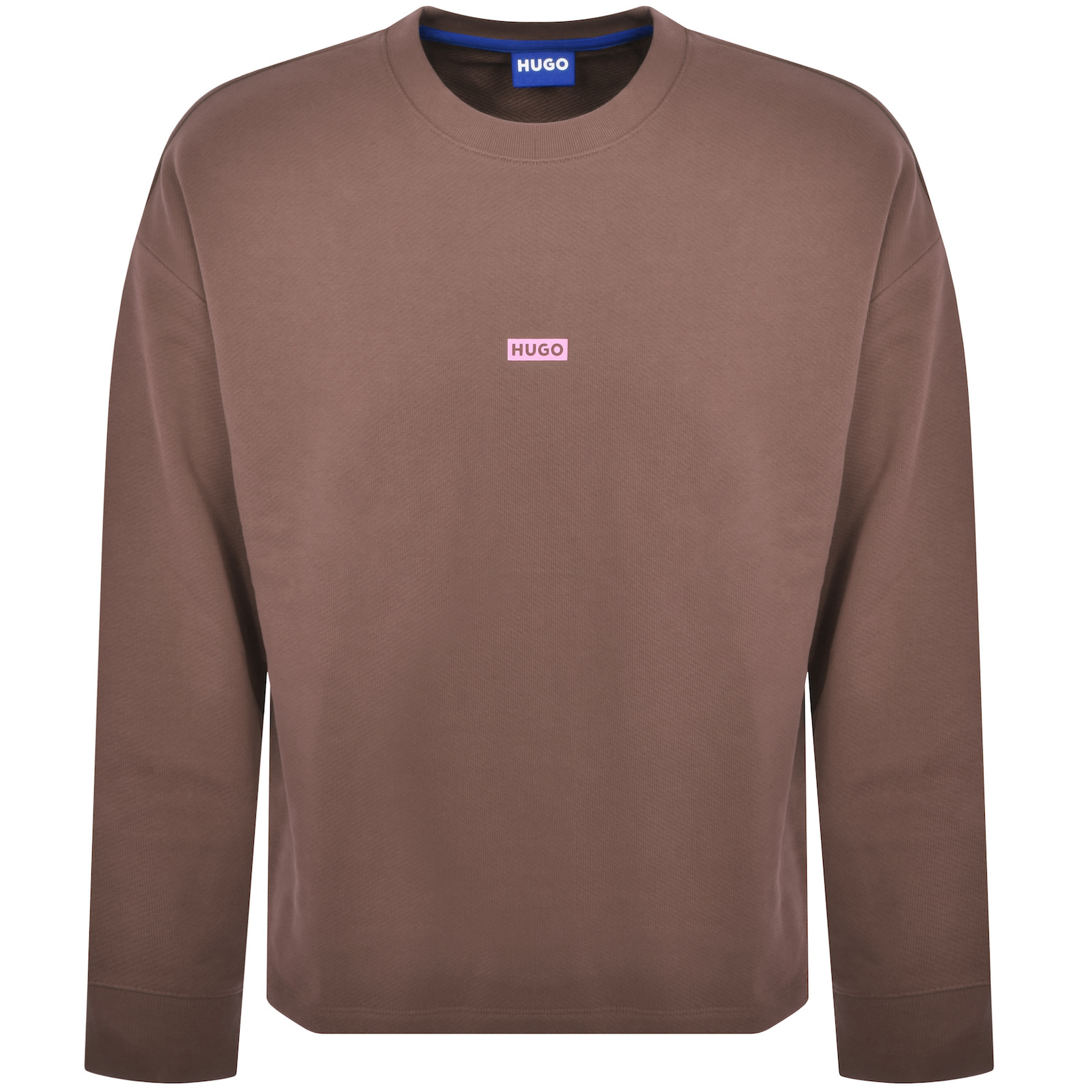 Hugo Blue Naviu Sweatshirt Brown In Brown