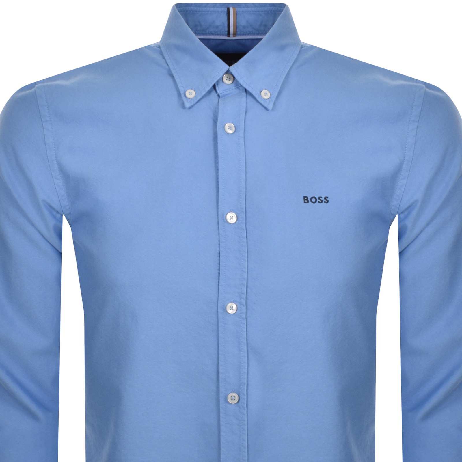 Shop Boss Business Boss H Roan Long Sleeve Shirt Blue