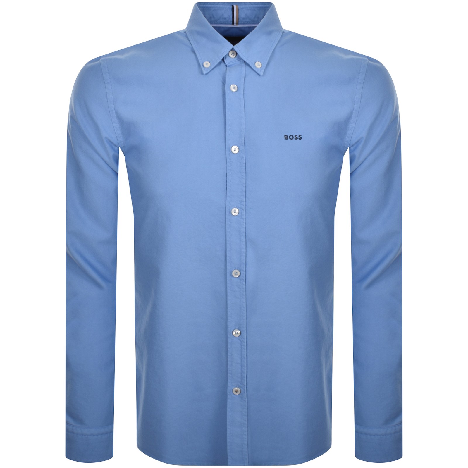 Shop Boss Business Boss H Roan Long Sleeve Shirt Blue