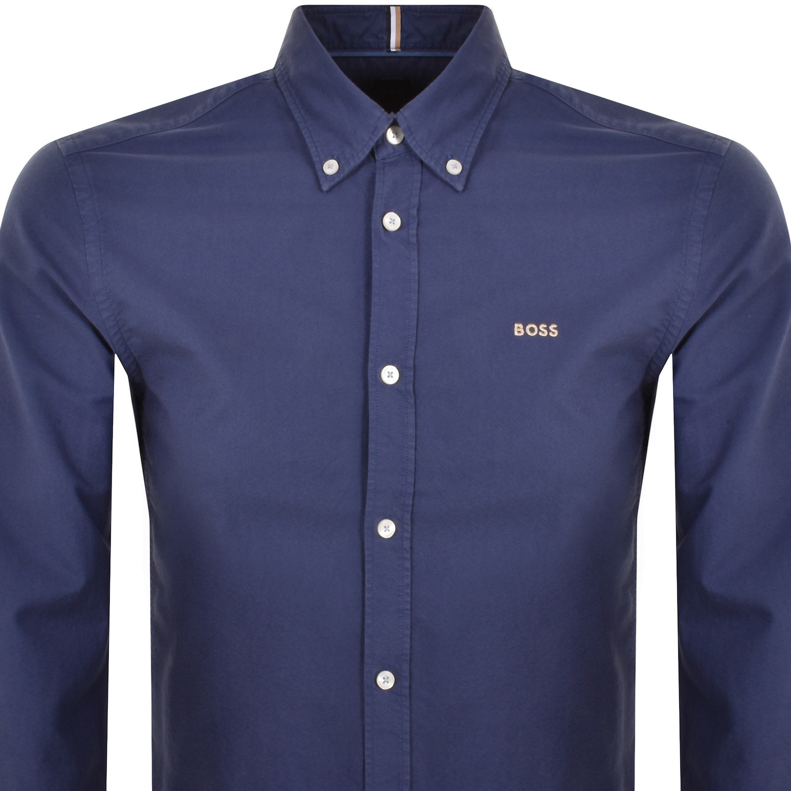 Shop Boss Business Boss H Roan Long Sleeve Shirt Blue