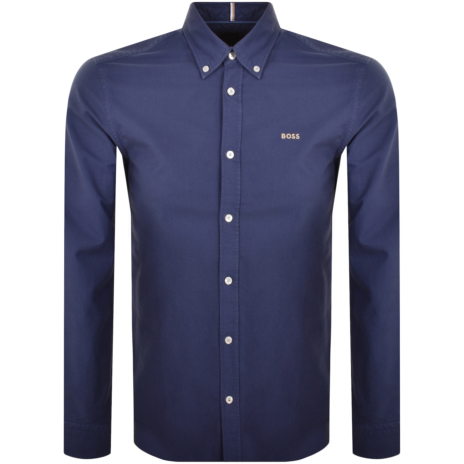 Shop Boss Business Boss H Roan Long Sleeve Shirt Blue