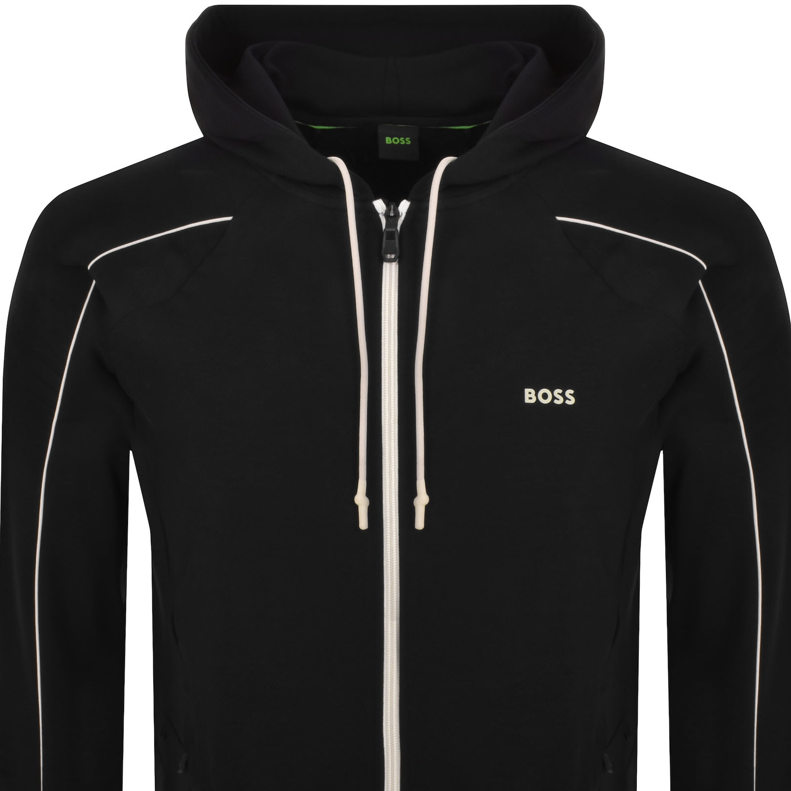 Shop Boss Athleisure Boss Saggy 1 Full Zip Hoodie Black