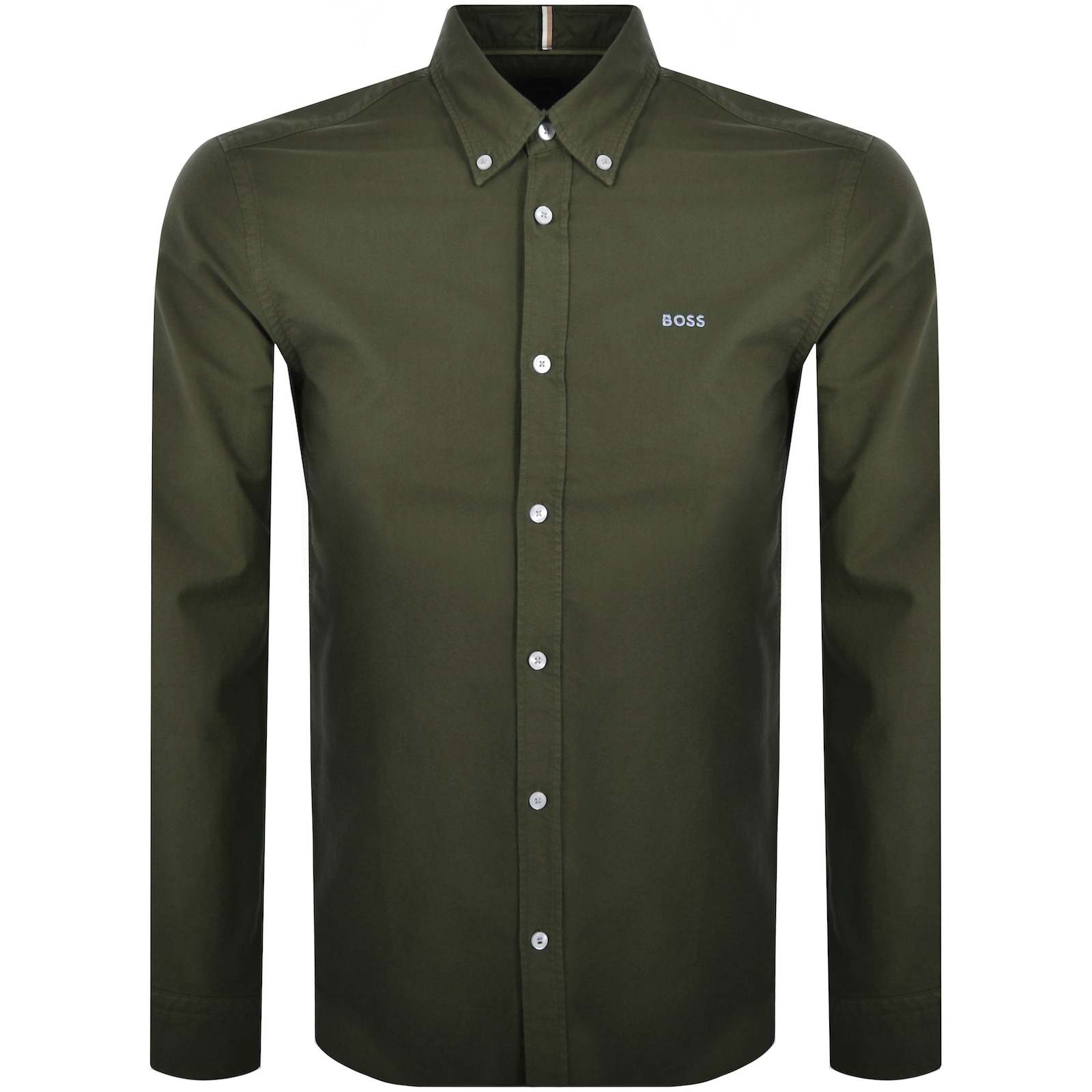 Shop Boss Business Boss H Roan Long Sleeve Shirt Green