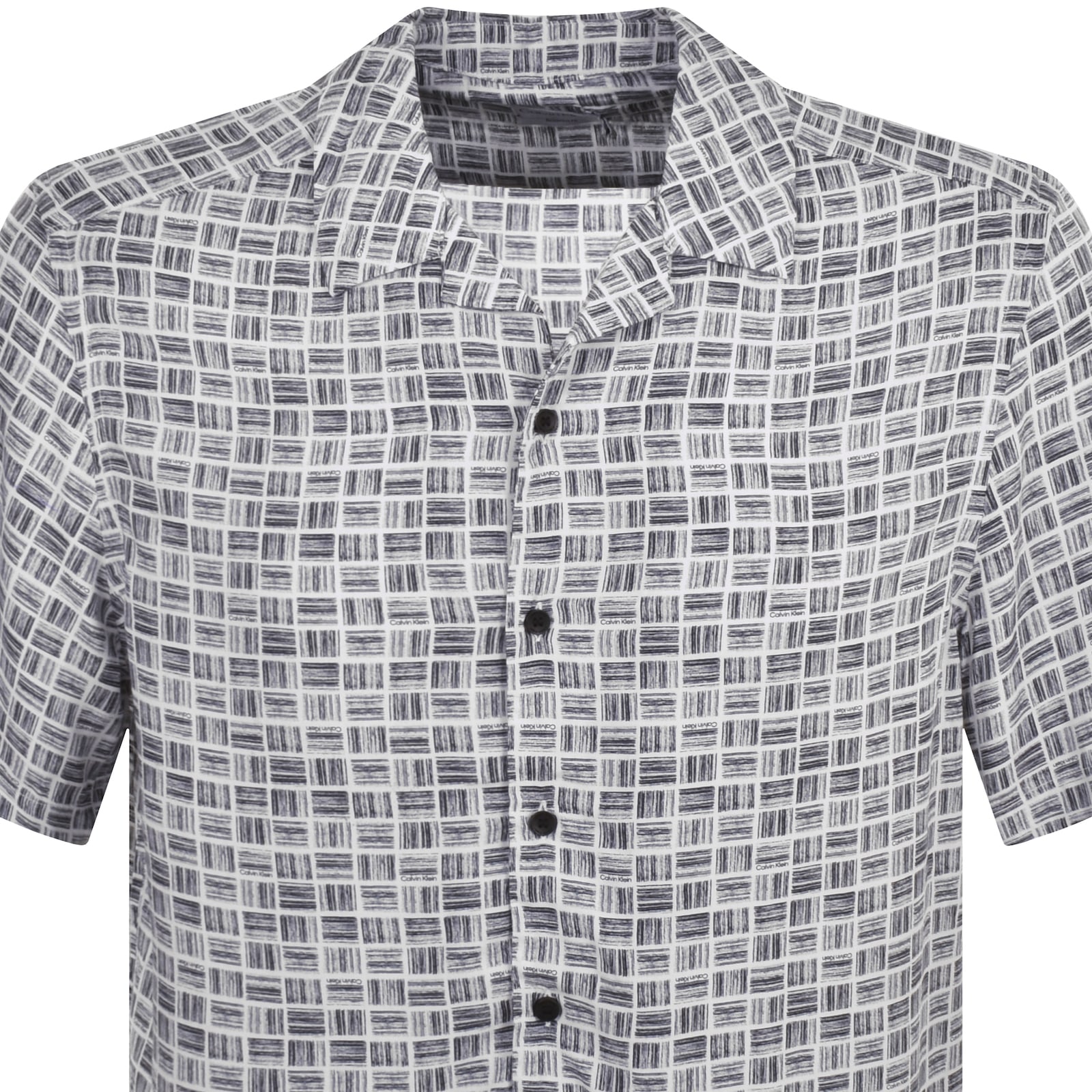 Calvin Klein Short Sleeve Shirt White In White