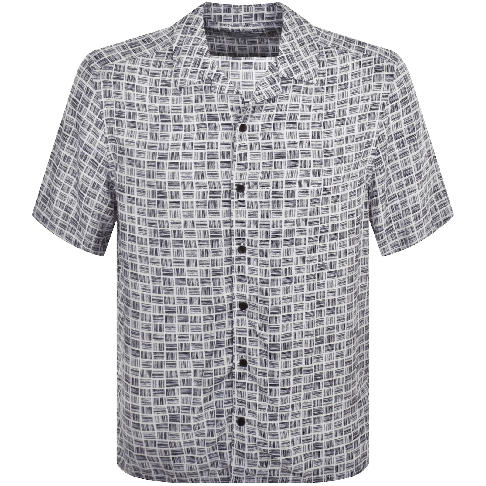 Calvin Klein Short Sleeve Shirt White In White