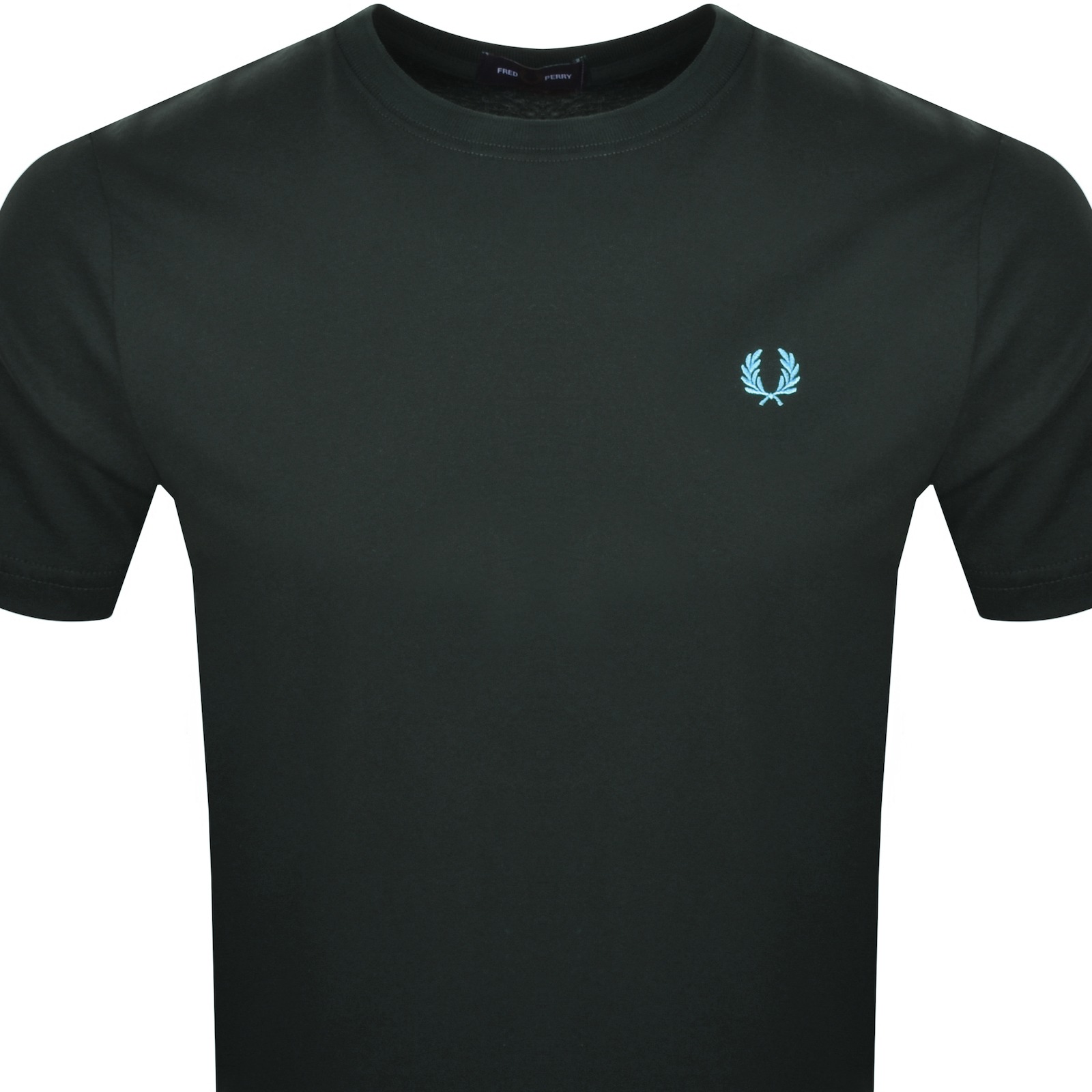 Shop Fred Perry Crew Neck T Shirt Green