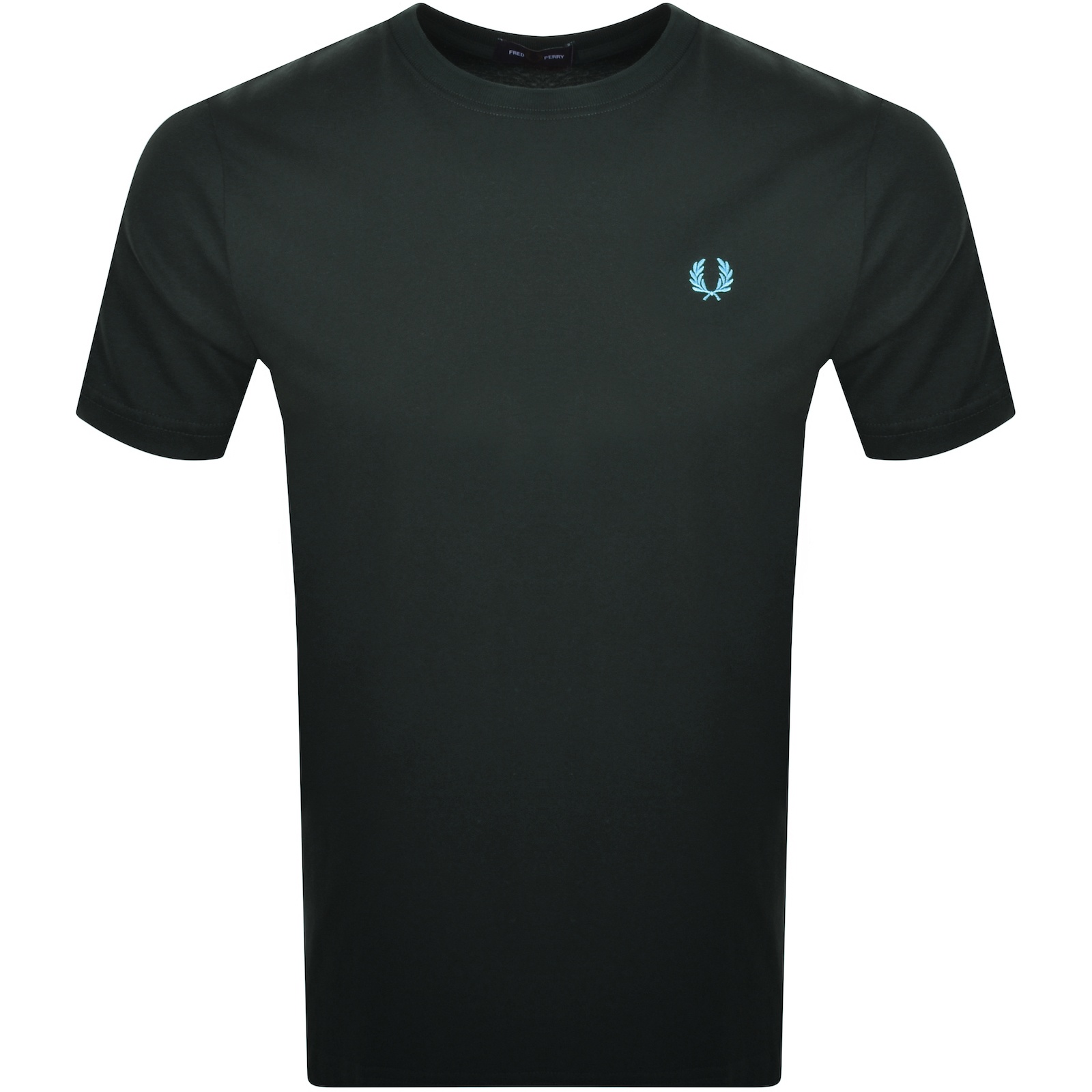 Shop Fred Perry Crew Neck T Shirt Green