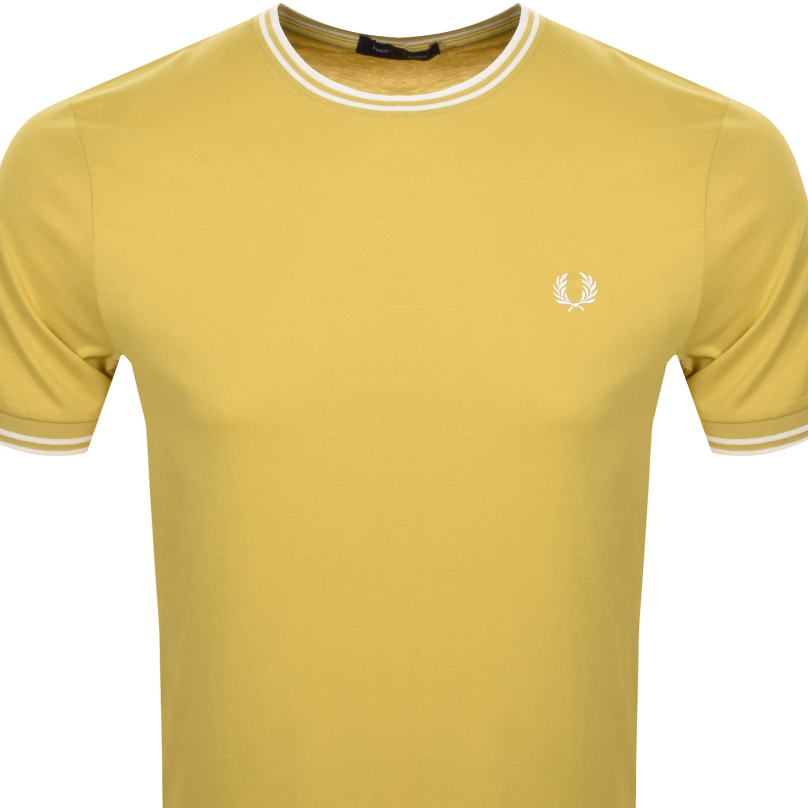 Shop Fred Perry Twin Tipped T Shirt Yellow