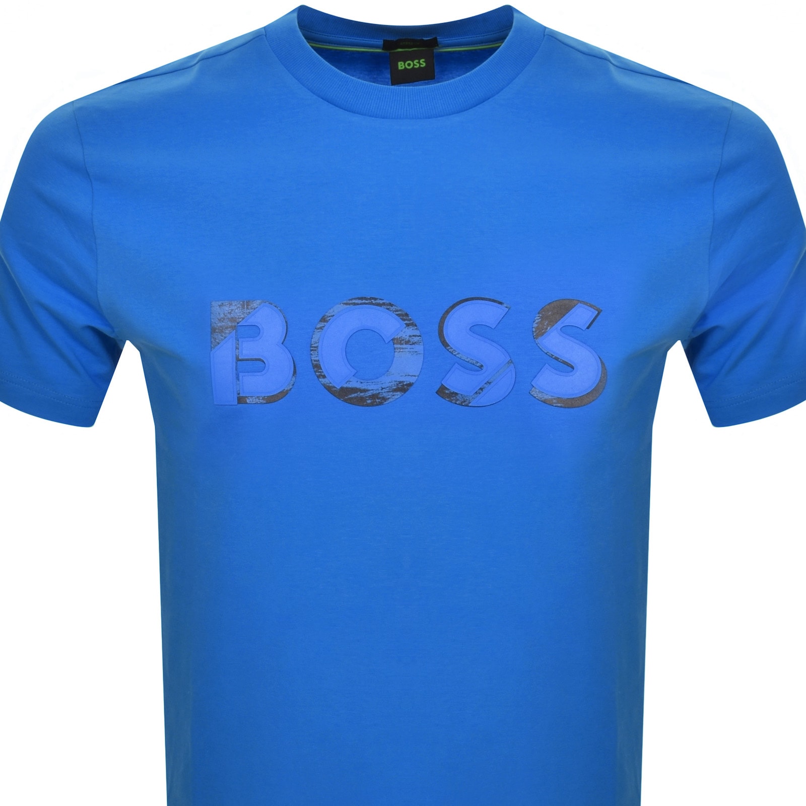 Shop Boss Athleisure Boss Jagged 1 T Shirt Blue